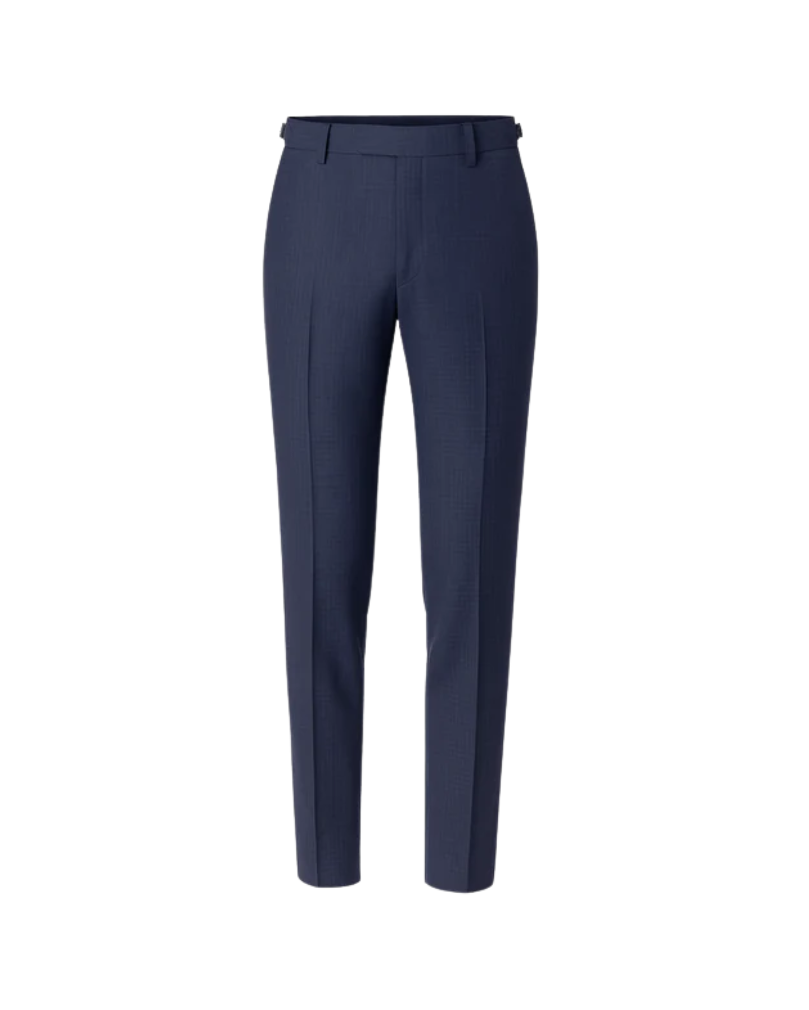 Tailory navy flat front wool dress trousers front view
