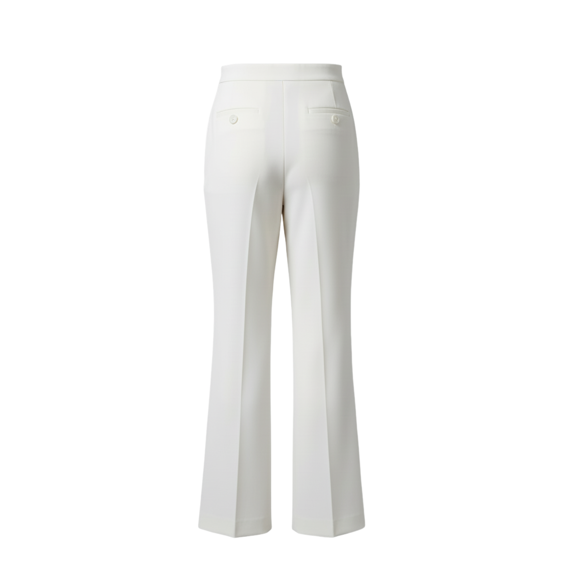 Tailory ivory flared tailored suit trousers back view