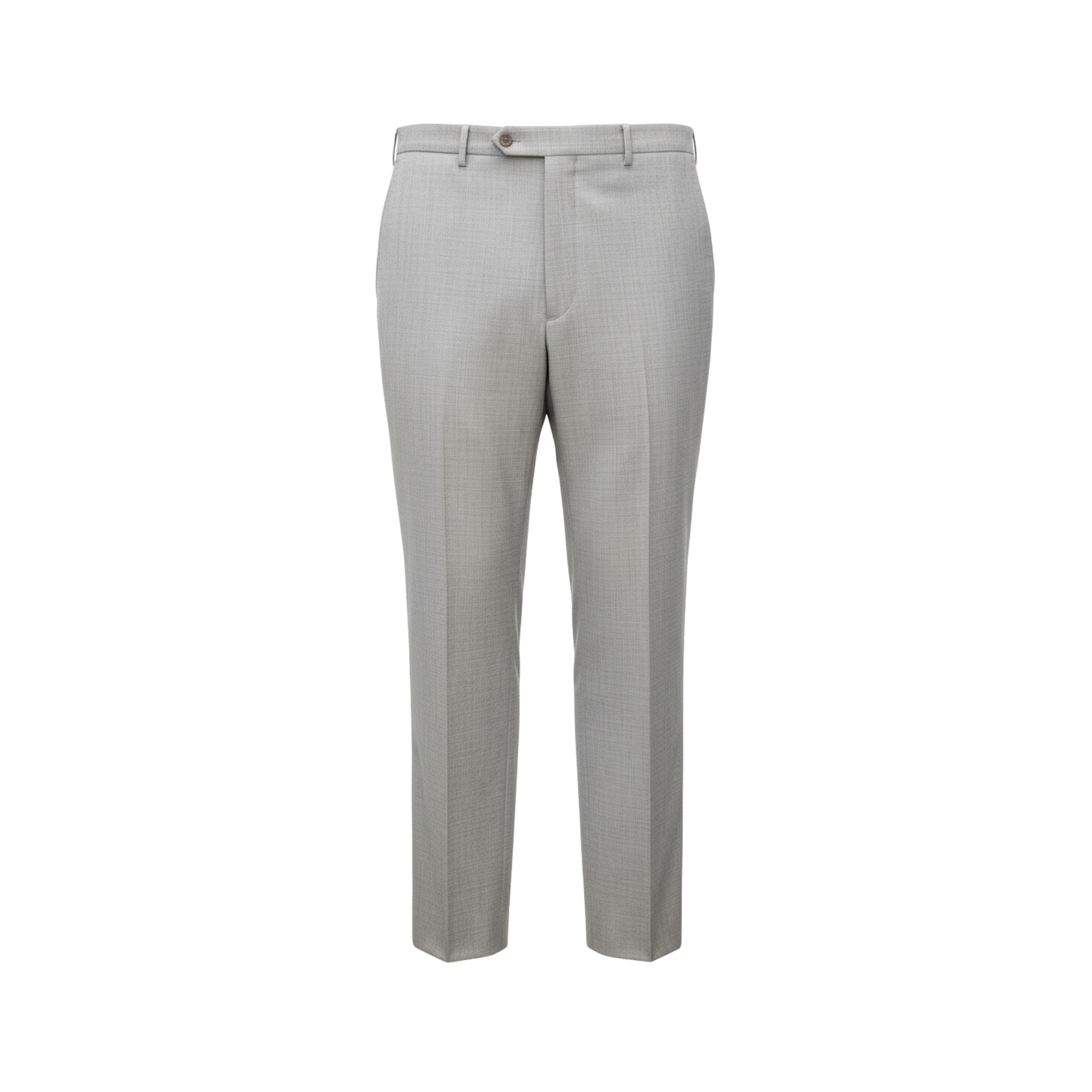 Tailory light grey straight-leg cropped trousers front view