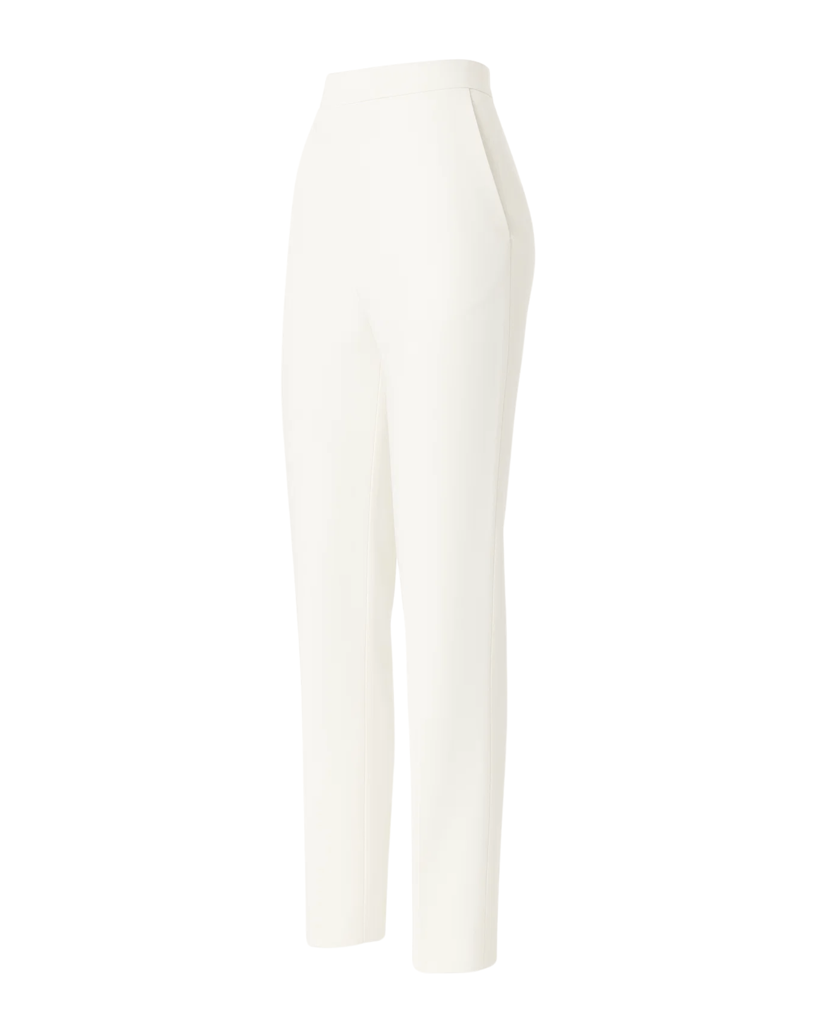 Tailory white bridal straight-leg trousers side view