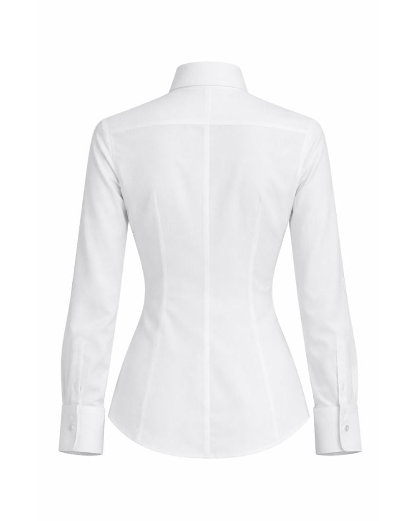 Tailory white tailored tuxedo shirt back view