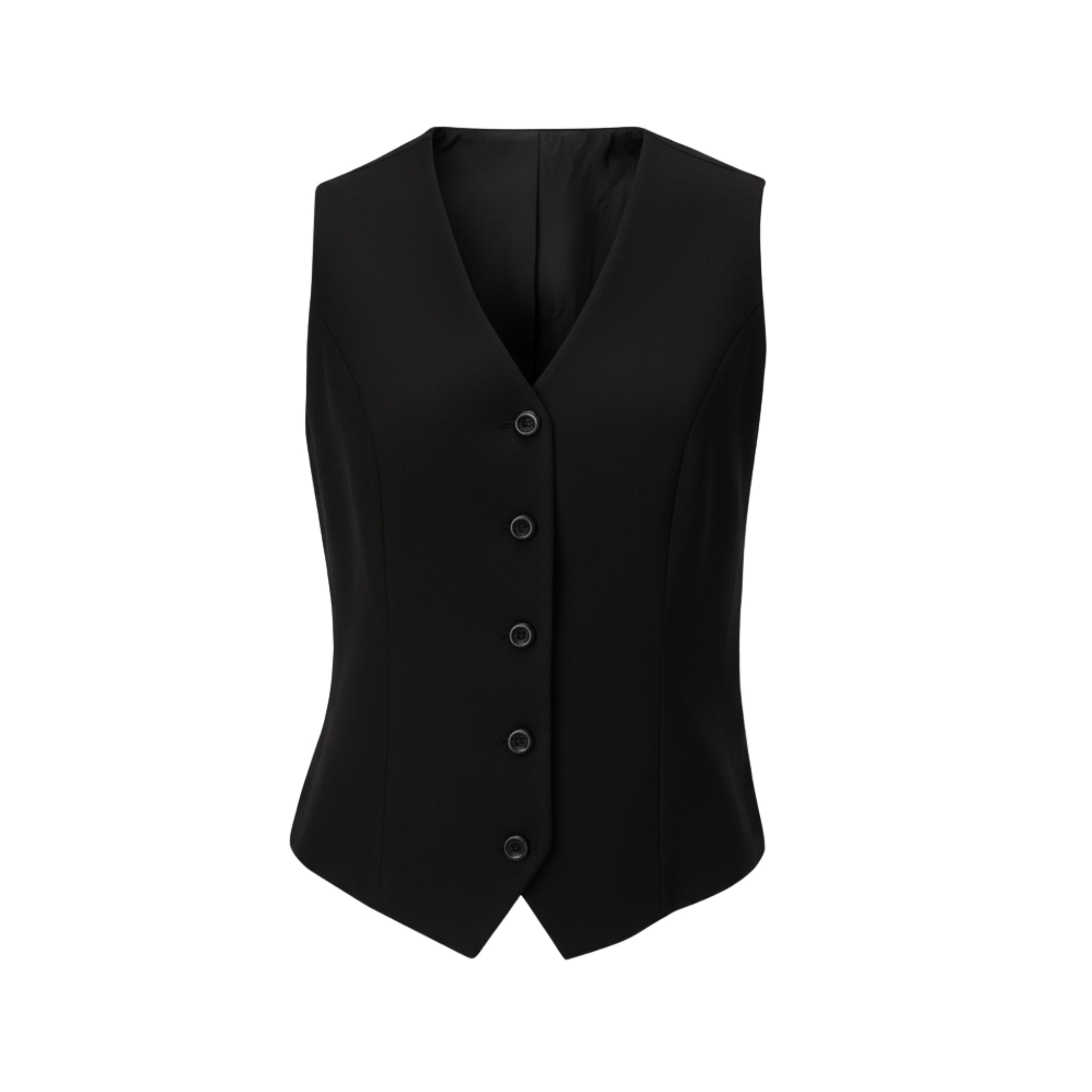 Tailory black formal tailored vest front view