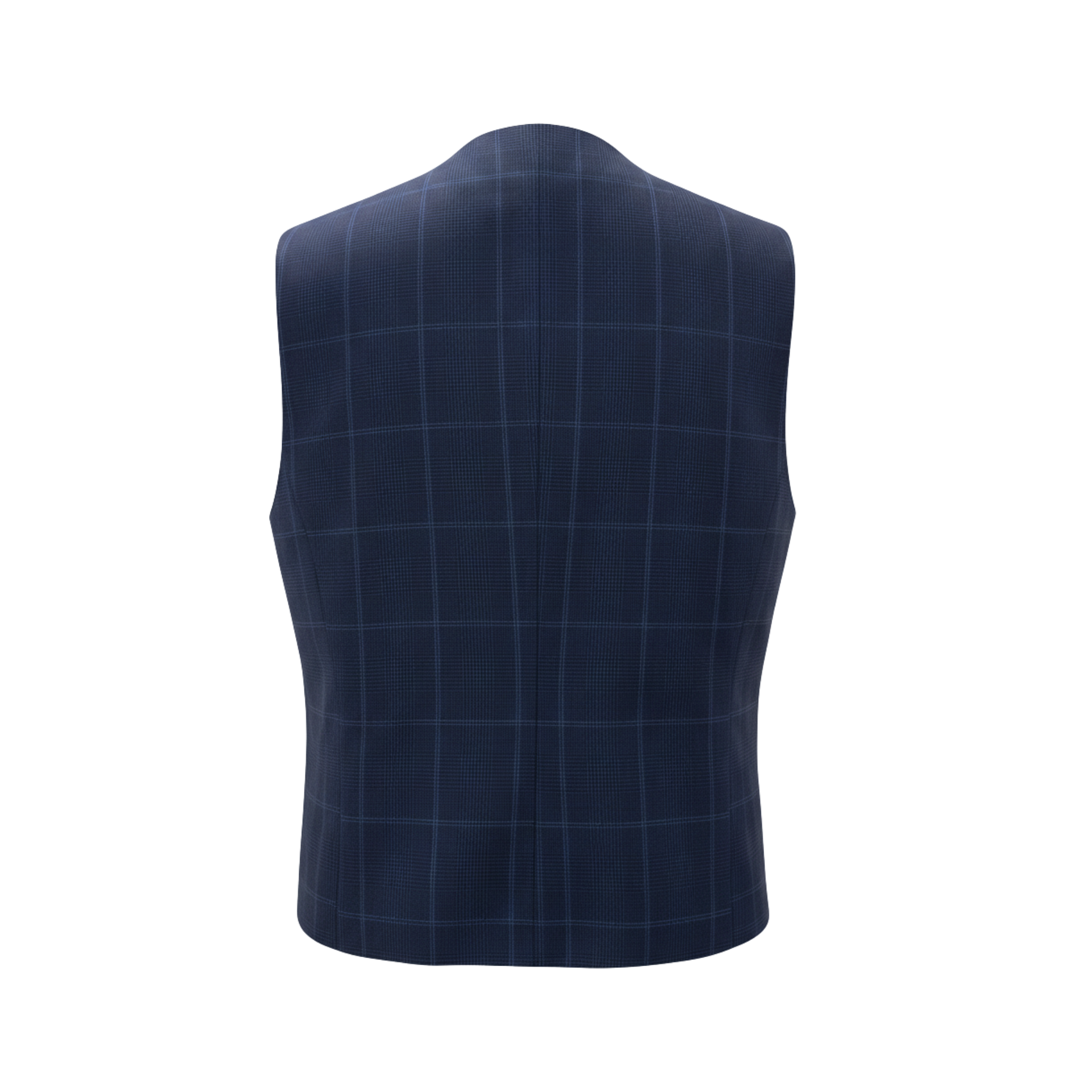Tailory_Vest_Navy_Windowpane_Tailored_BackView
