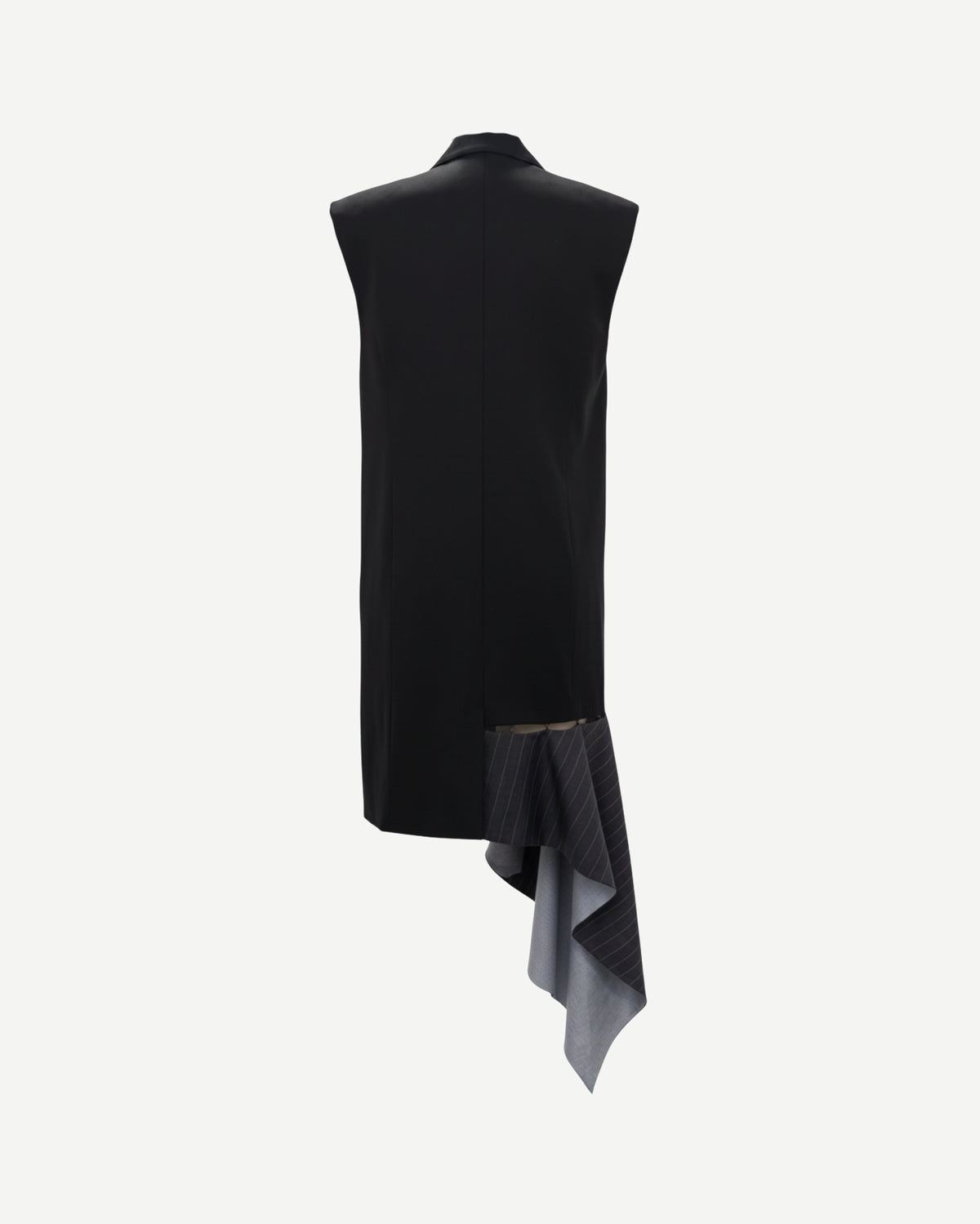 asymmetric train vest jackets backview