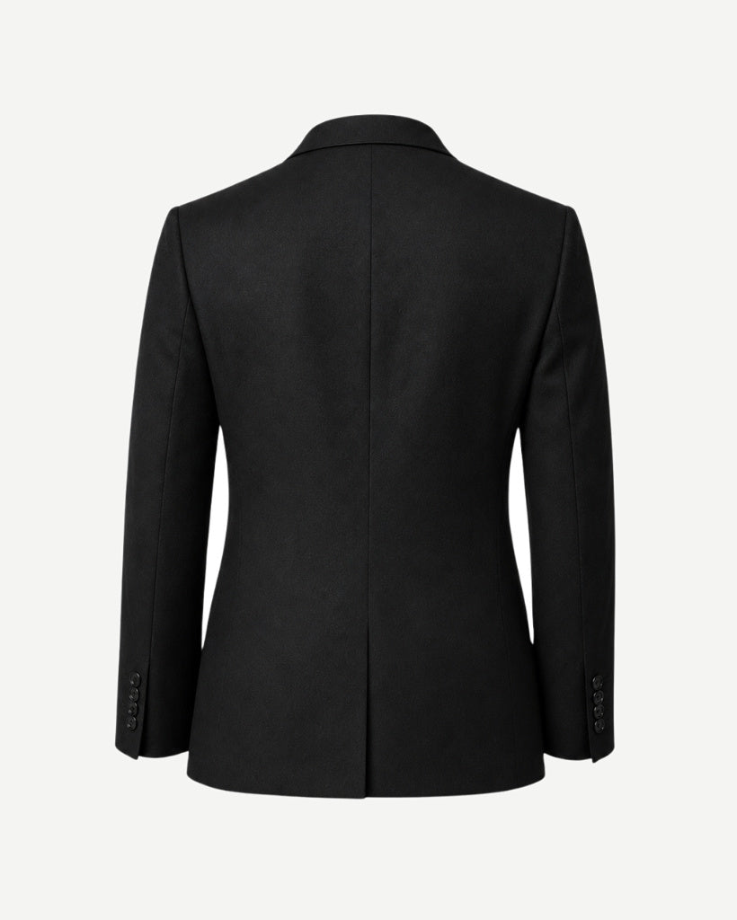 Black Loro Piana blazer back view