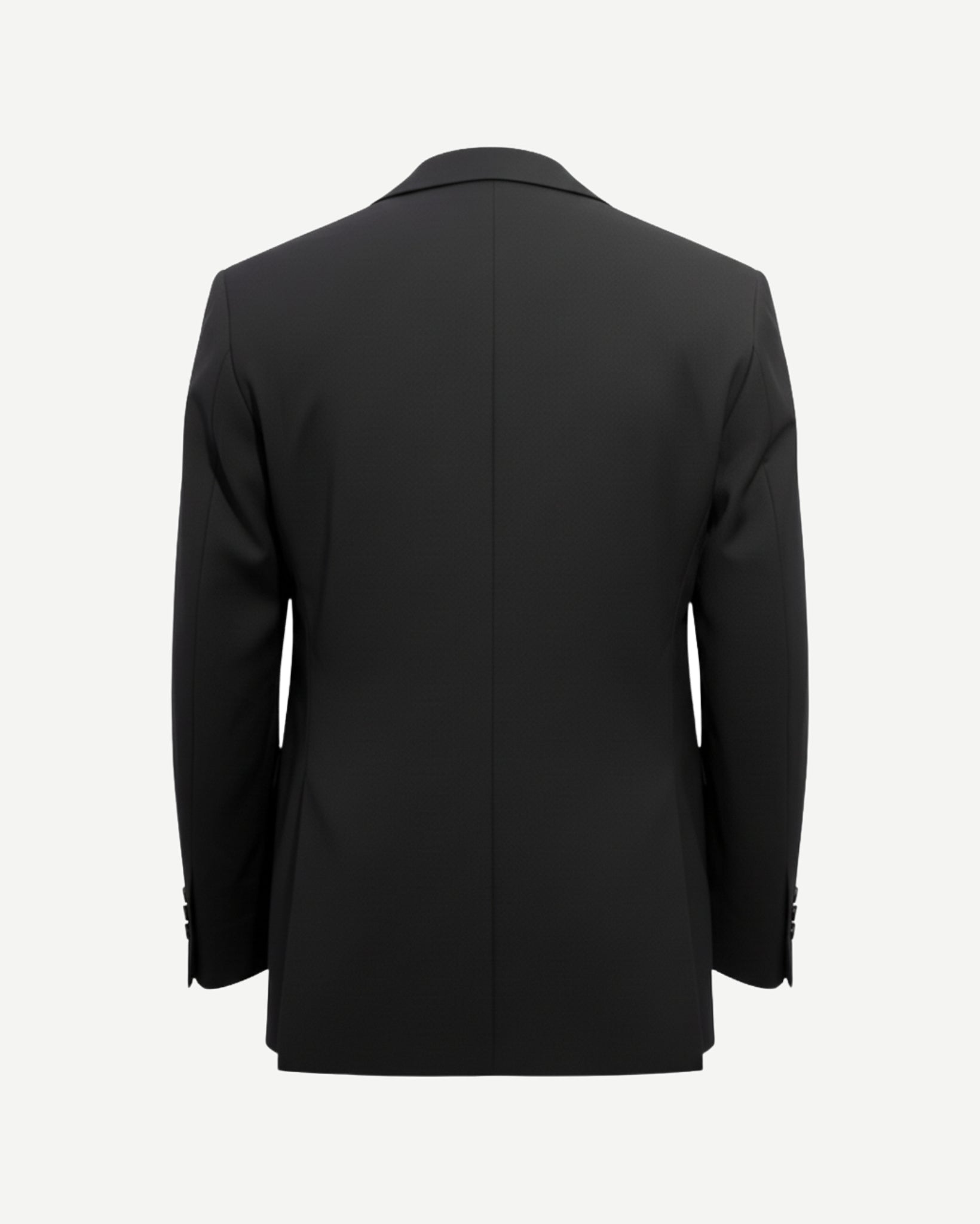 Tailory black tailored single-button jacket with pink lining back view