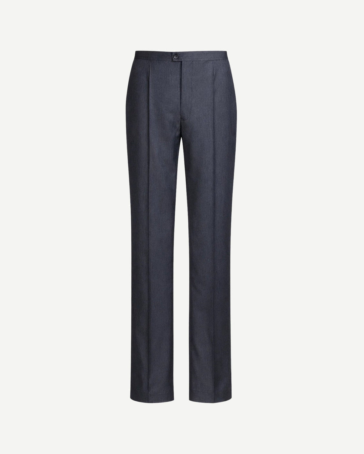 Tailory charcoal double-pleated tailored dress trousers front view