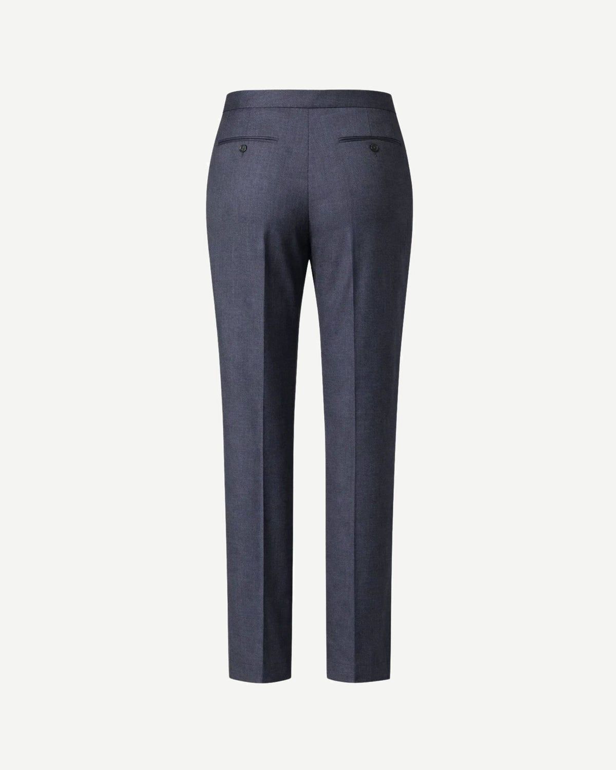 Tailory charcoal double-pleated tailored dress trousers back view