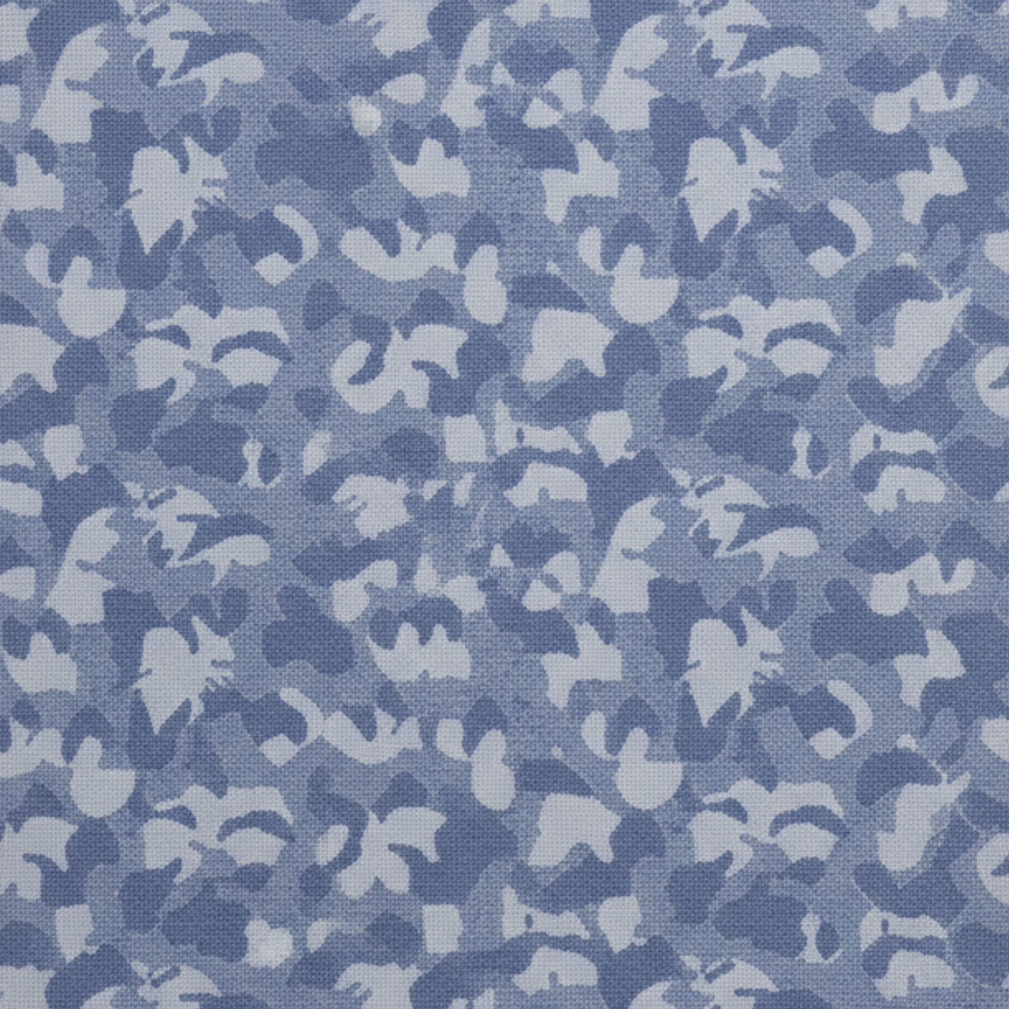 Tailory blue camo cotton tuxedo pleated shirting fabric swatch