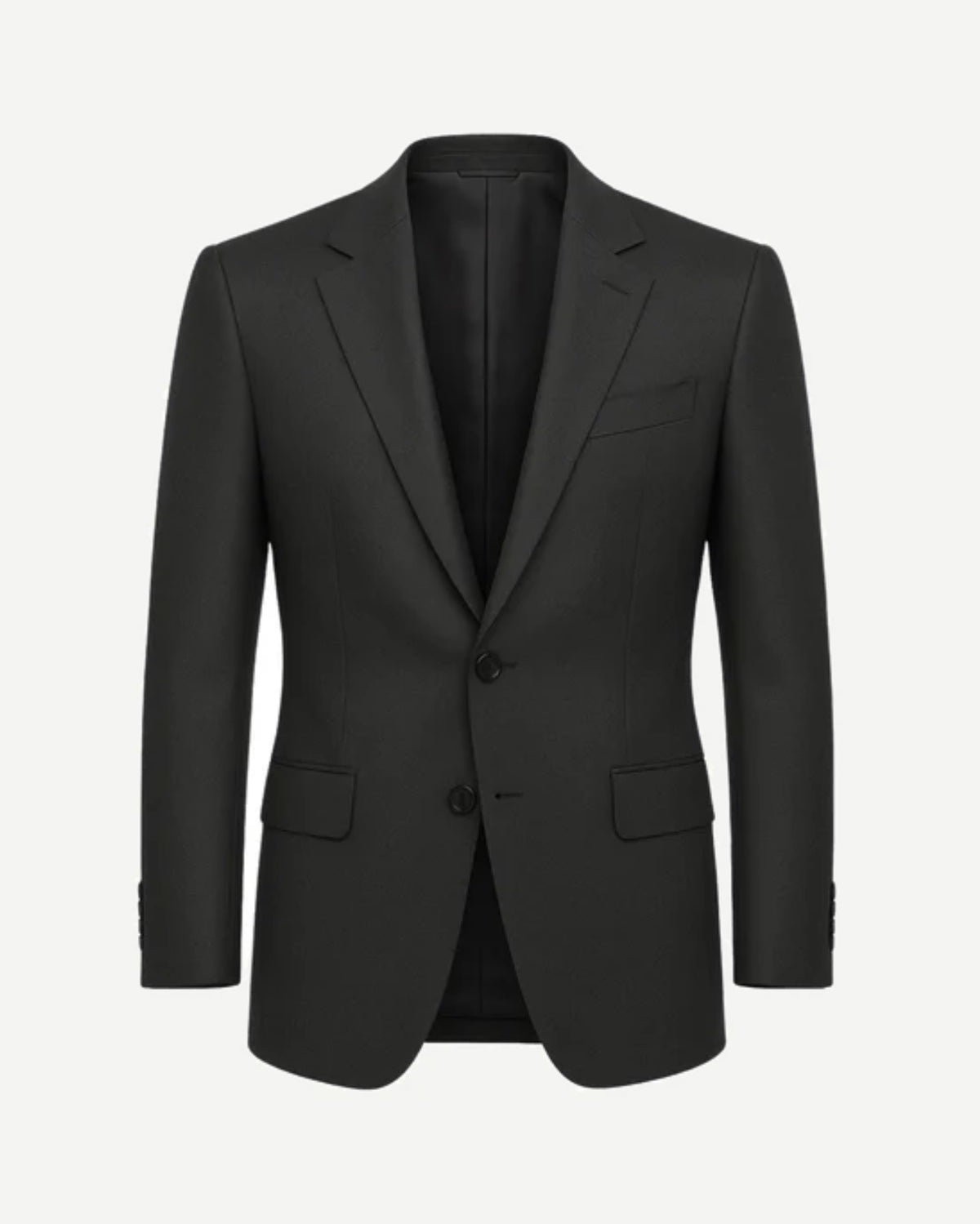 Tailory charcoal gray wool sports coat front view