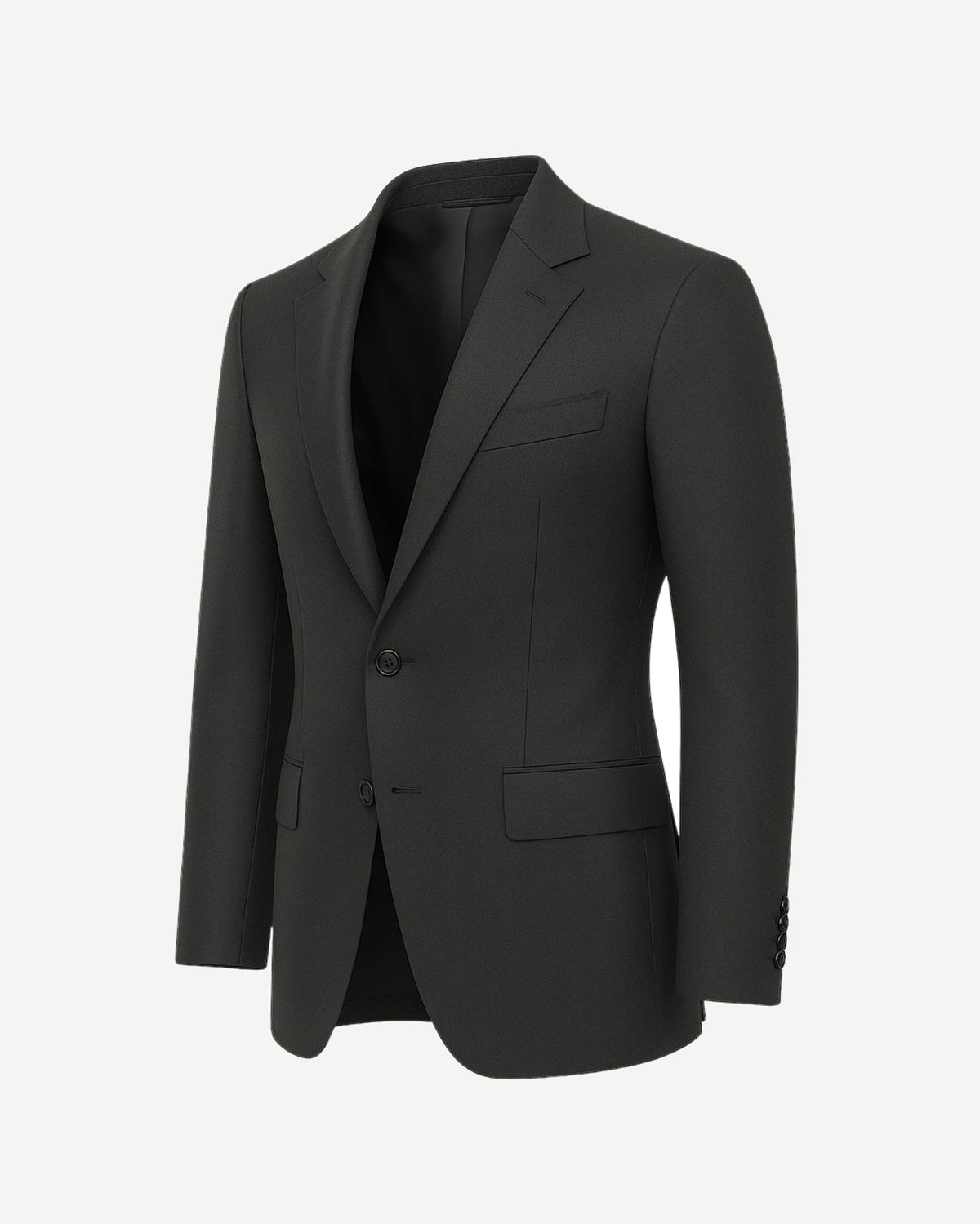 Tailory charcoal gray wool sports coat side view