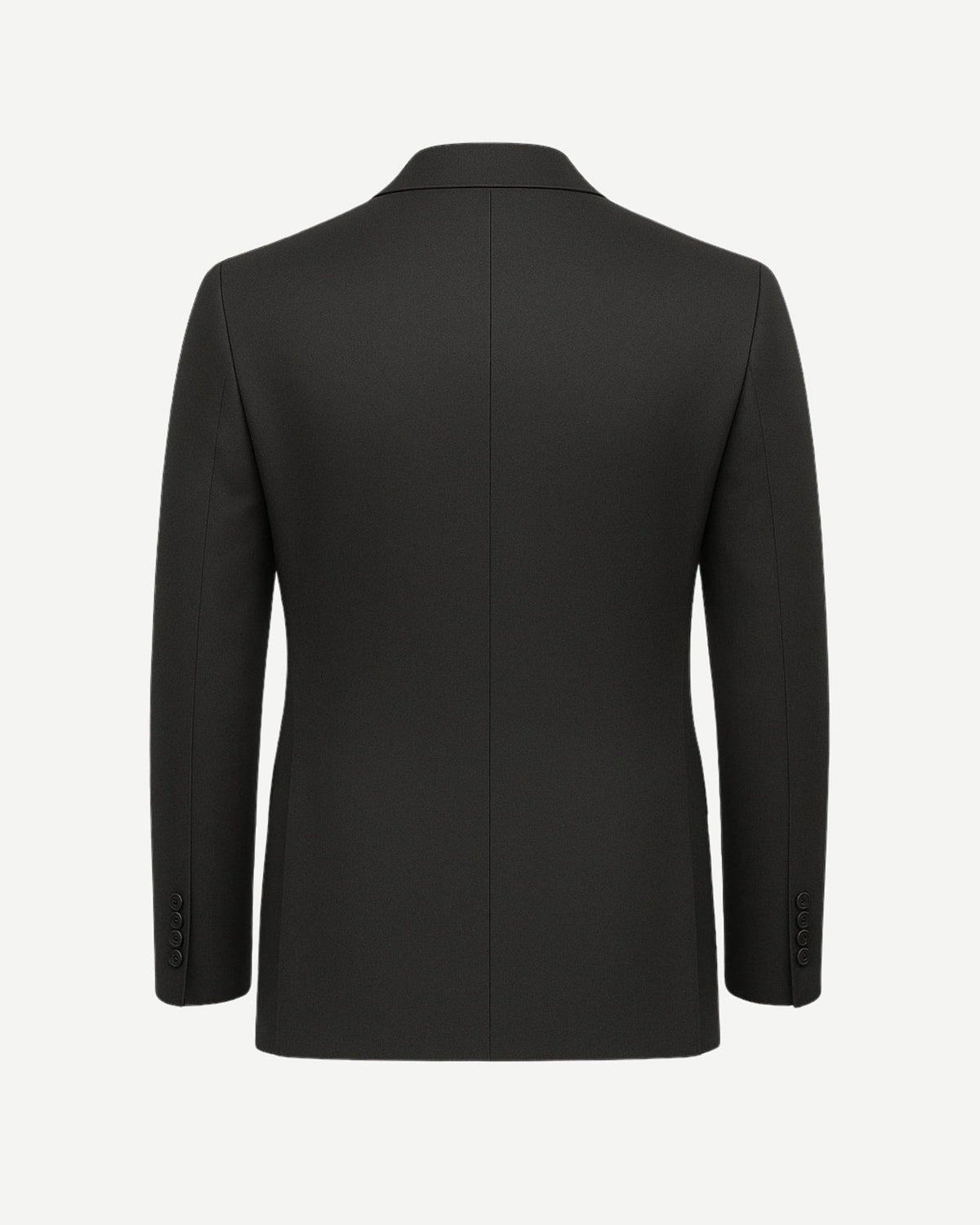 Tailory charcoal gray wool sports coat back view