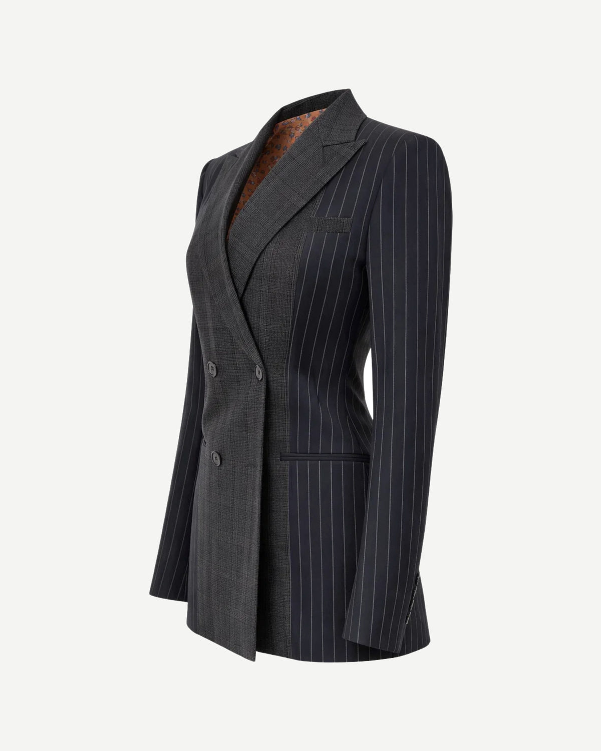Tailory charcoal tailored double-breasted blazer Side view