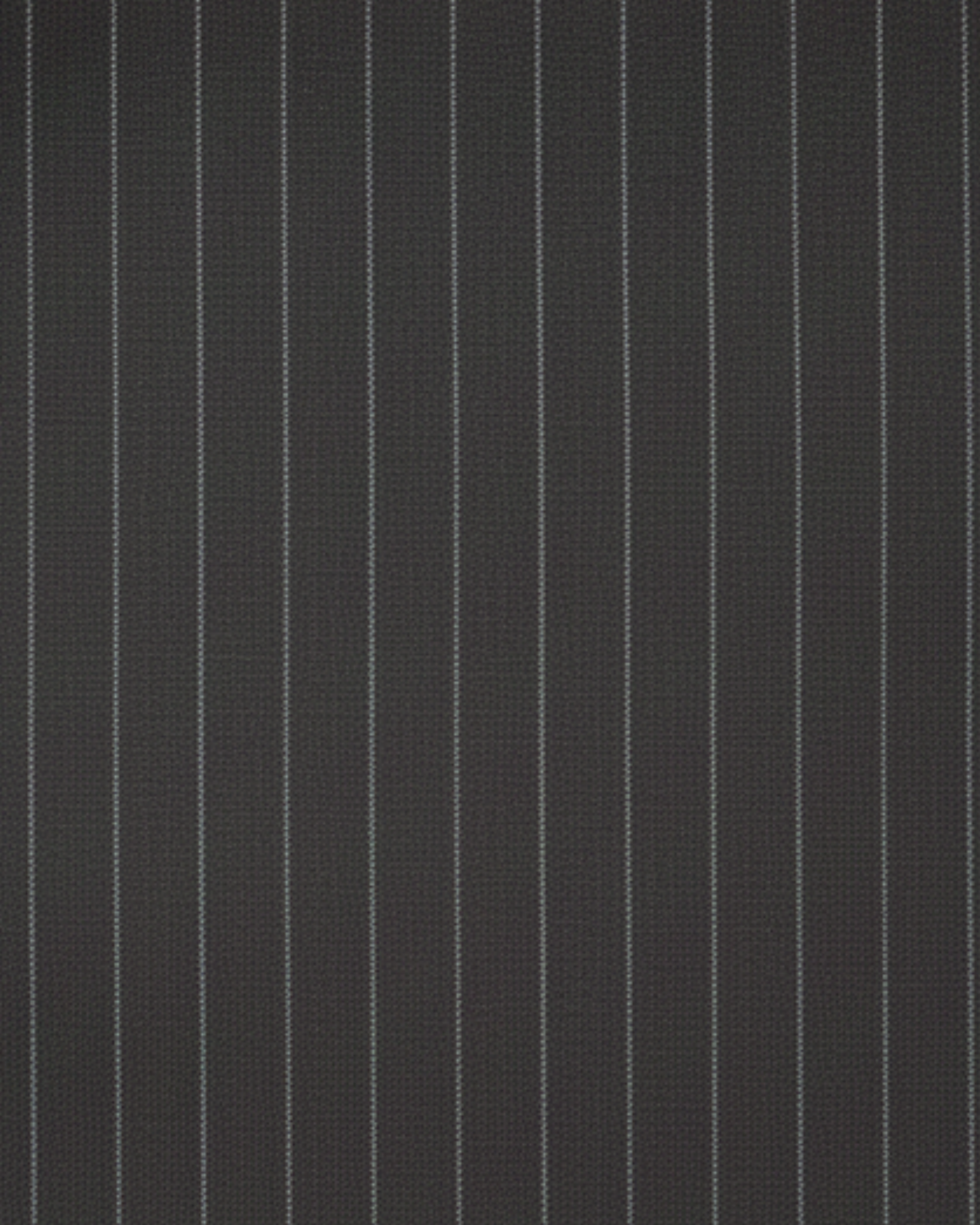 Tailory charcoal pinstripe wool suiting fabric swatch