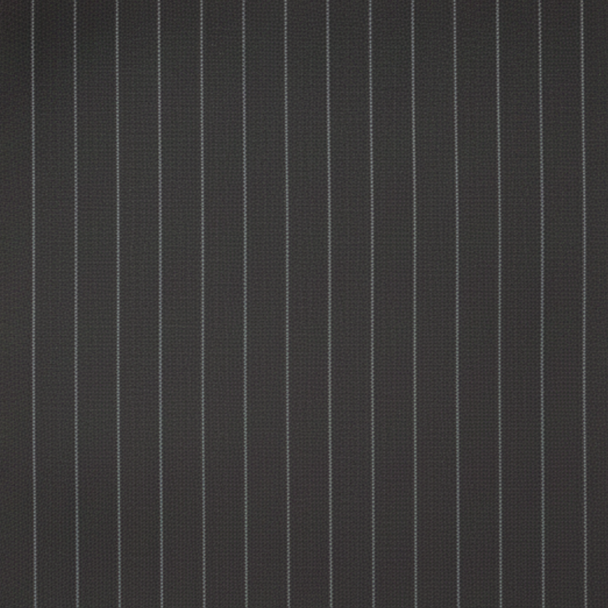 Tailory charcoal pinstripe wool suiting fabric swatch