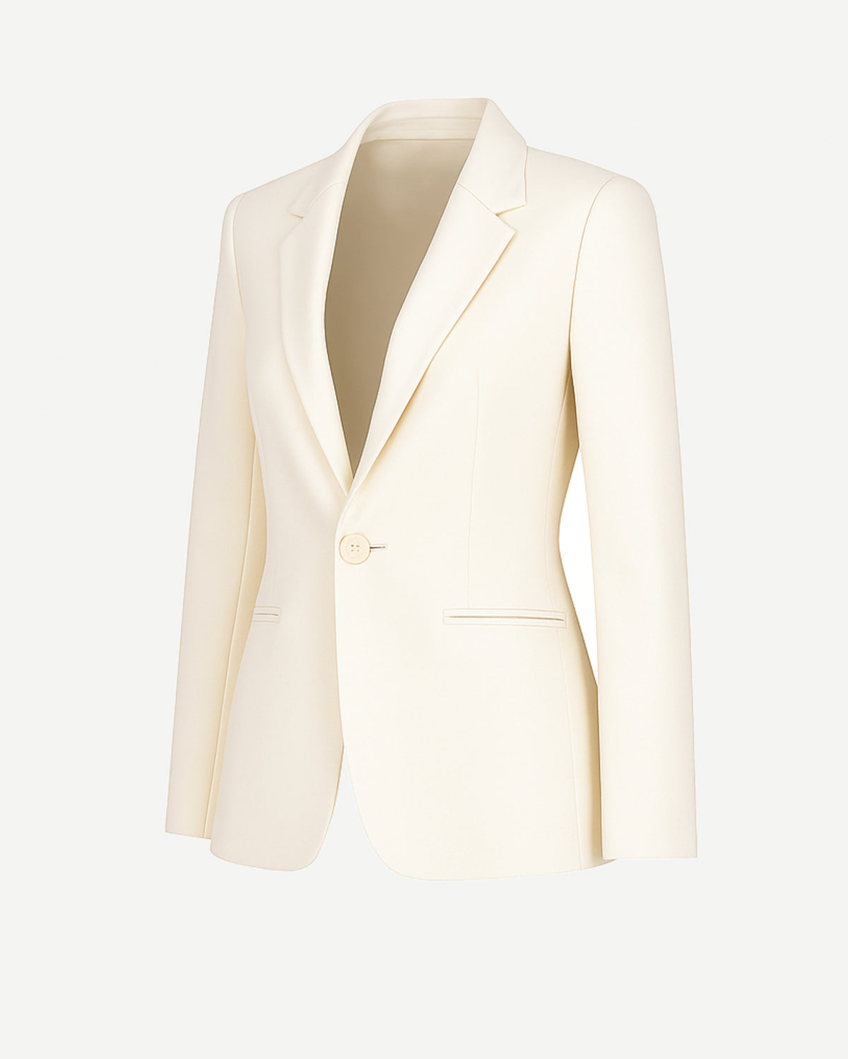 Tailory ivory satin-lapel single-button tailored jacket side view