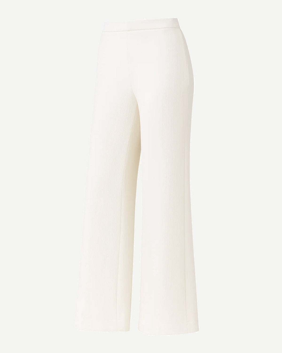 Tailory ivory wide leg women’s pants high-rise side view