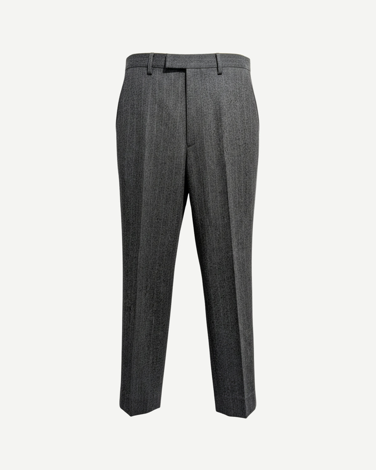 Tailory charcoal pinstripe embroidered tailored trousers front view
