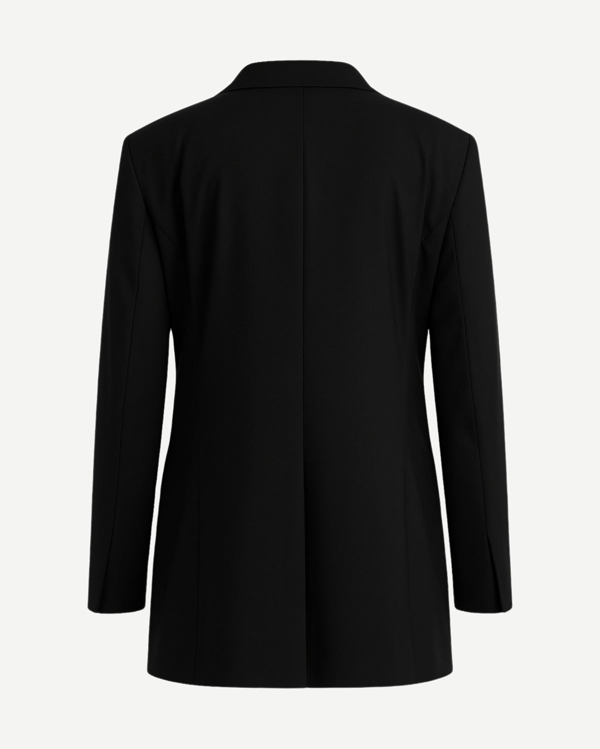 Tailory black oversized tuxedo blazer back view