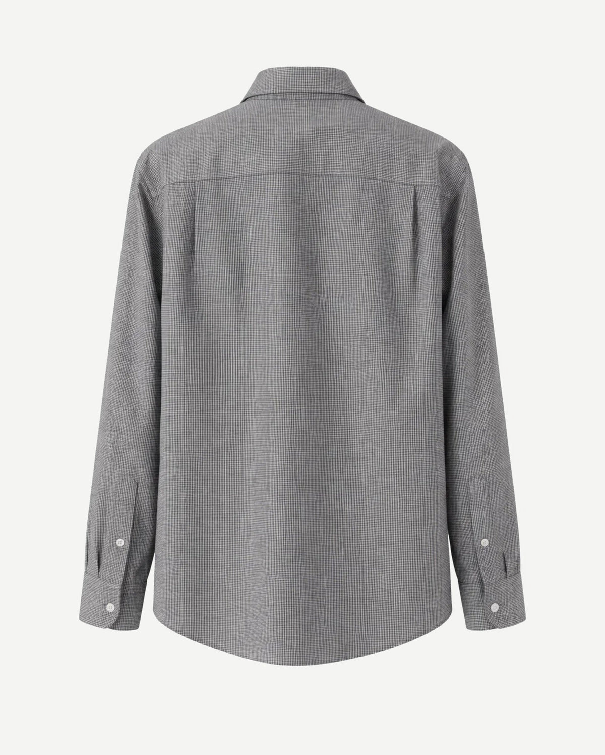 Tailory grey houndstooth tailored shirt back view