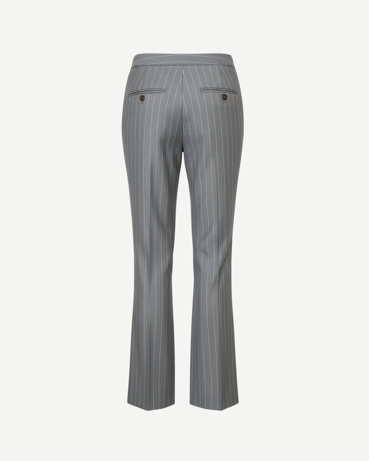 Tailory grey pinstripe extra-wide tailored trousers back view