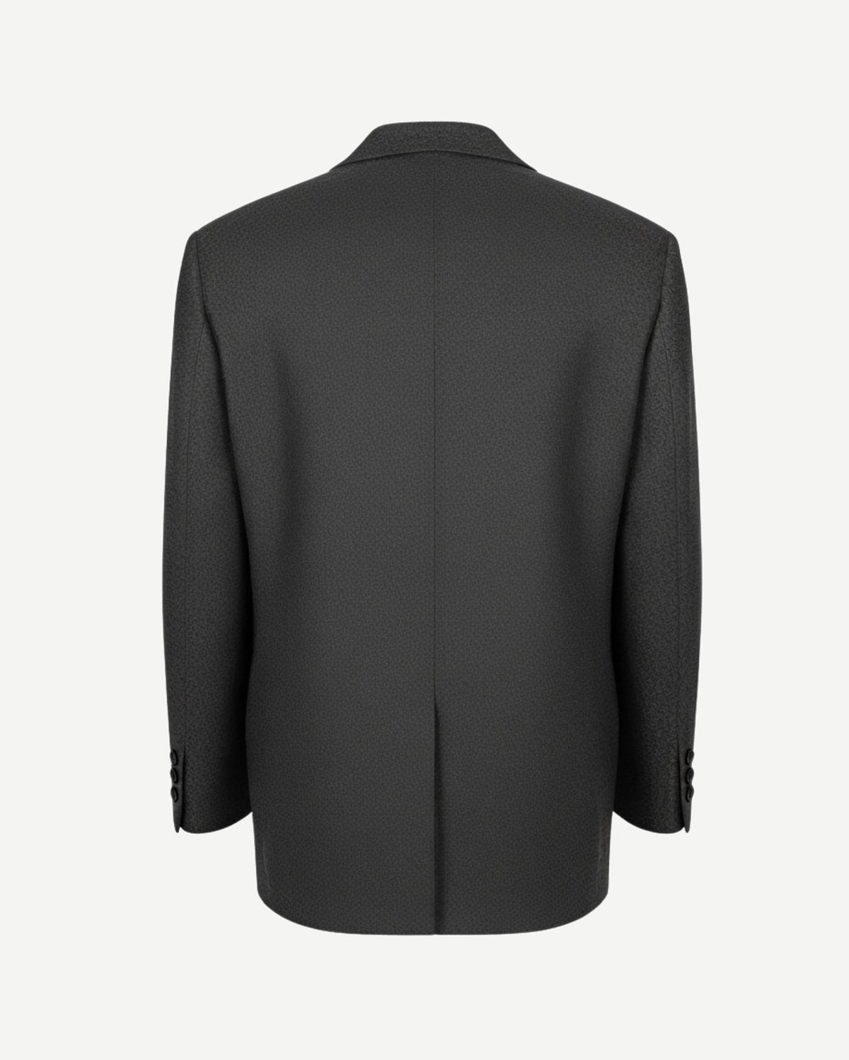 Tailory heather charcoal oversized unstructured blazer back view