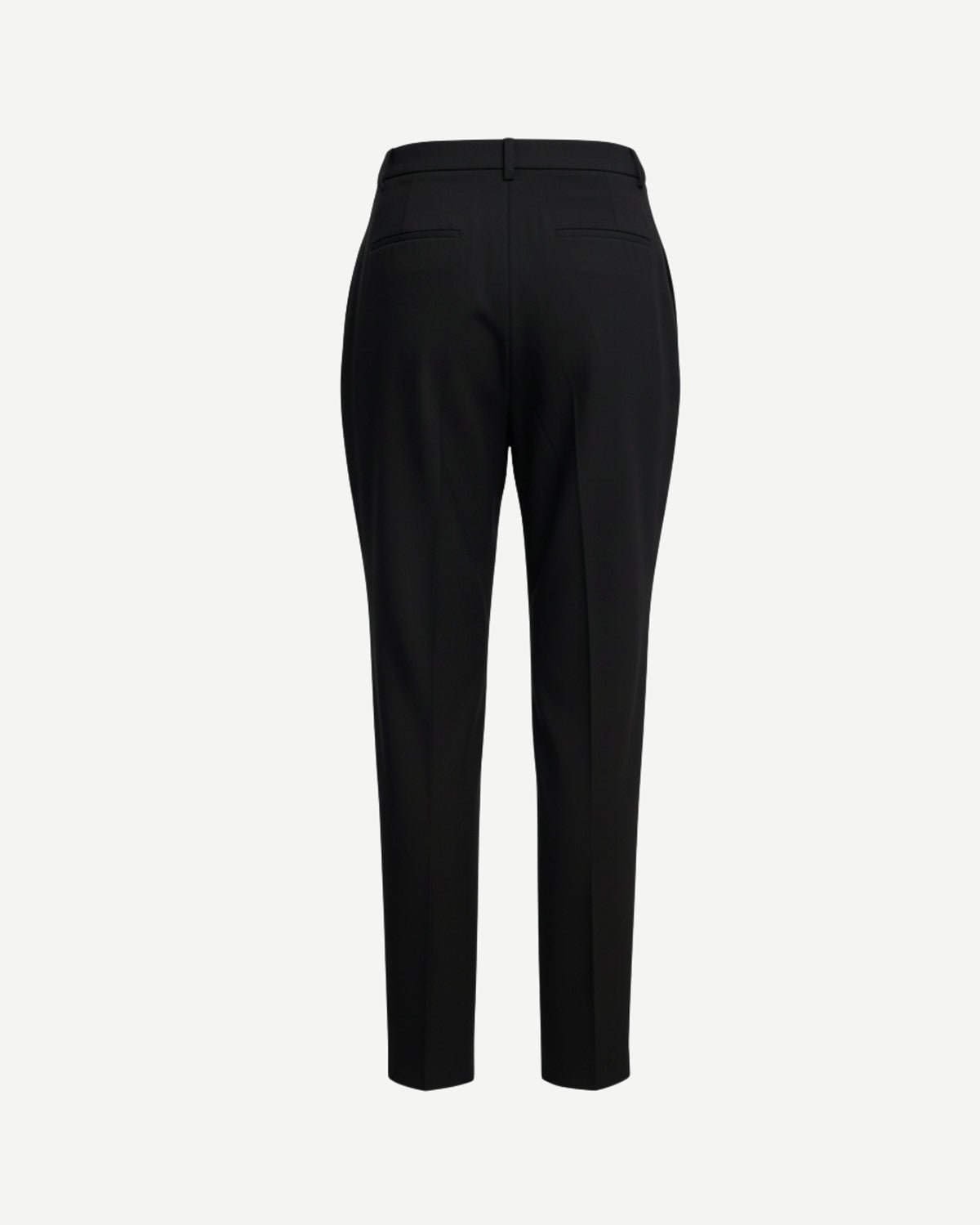 Tailory black tailored trousers with cropped length back view