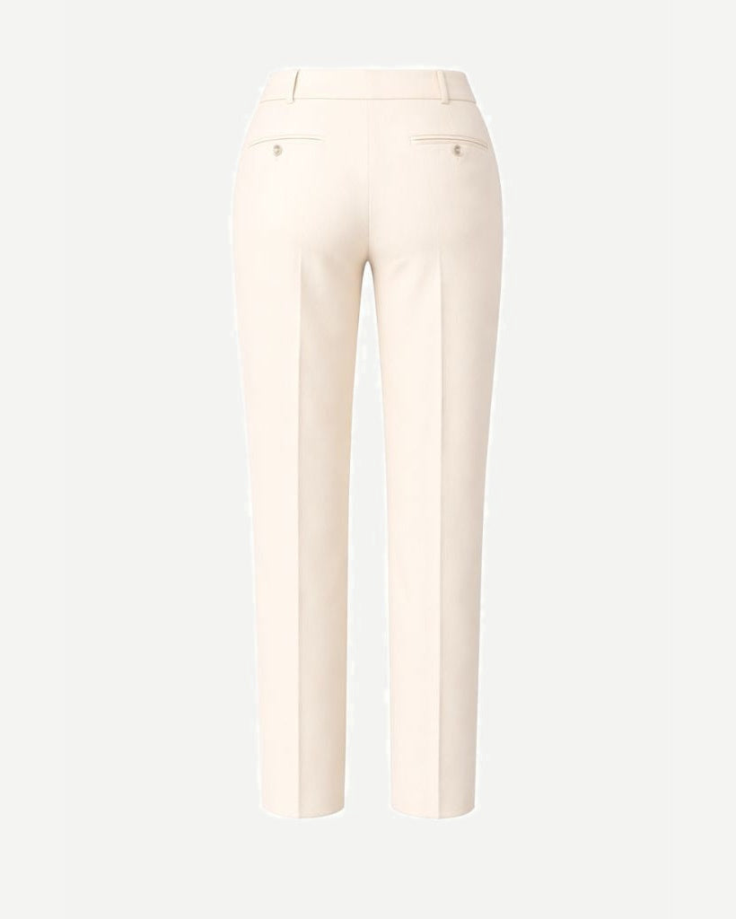 Tailory ivory tailored trousers back view