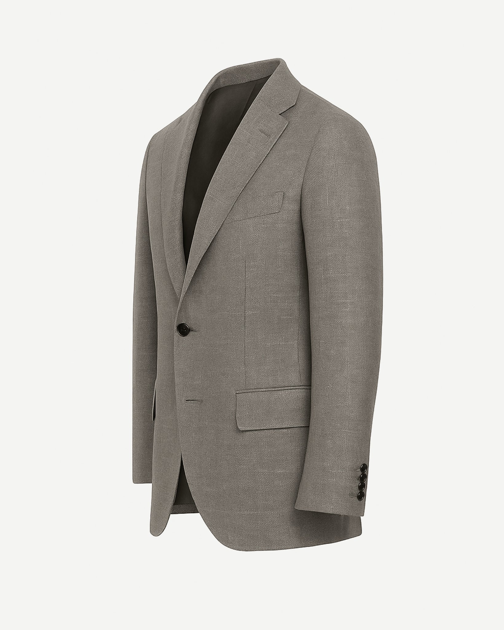 Tailory stone Loro Piana lightweight summer blazer front view