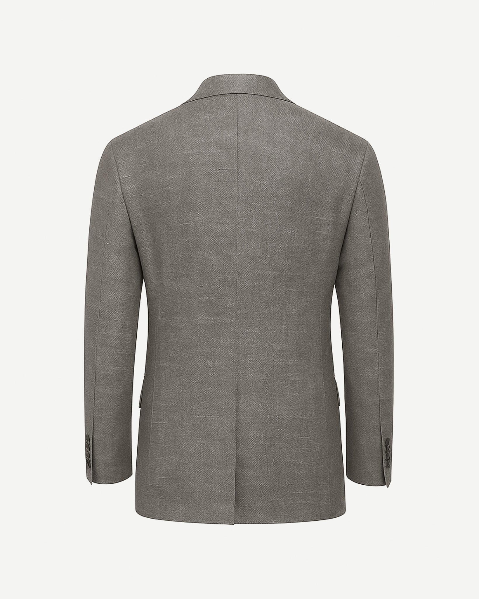 Tailory stone Loro Piana lightweight blazer back view