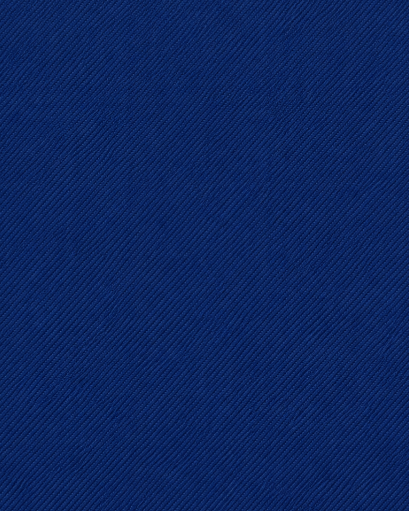 Loro Piana Blue 100% Wool Men’s Fitted Vest fabric swatch showcasing a rich blue color with a fine diagonal twill texture, ideal for luxury men's suiting.