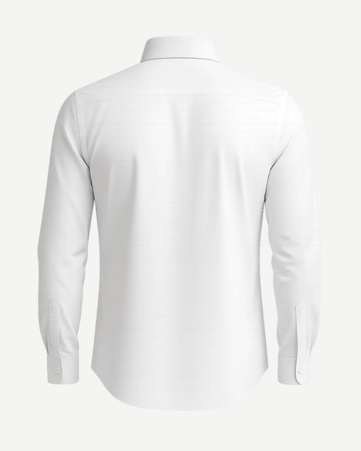 The Tailory New York men's white business shirt back view