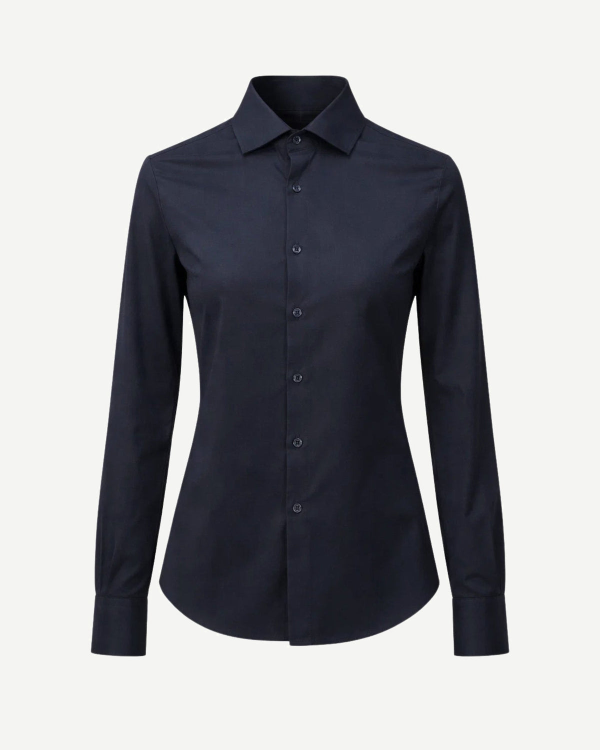 Tailory navy blue button-down shirt front view