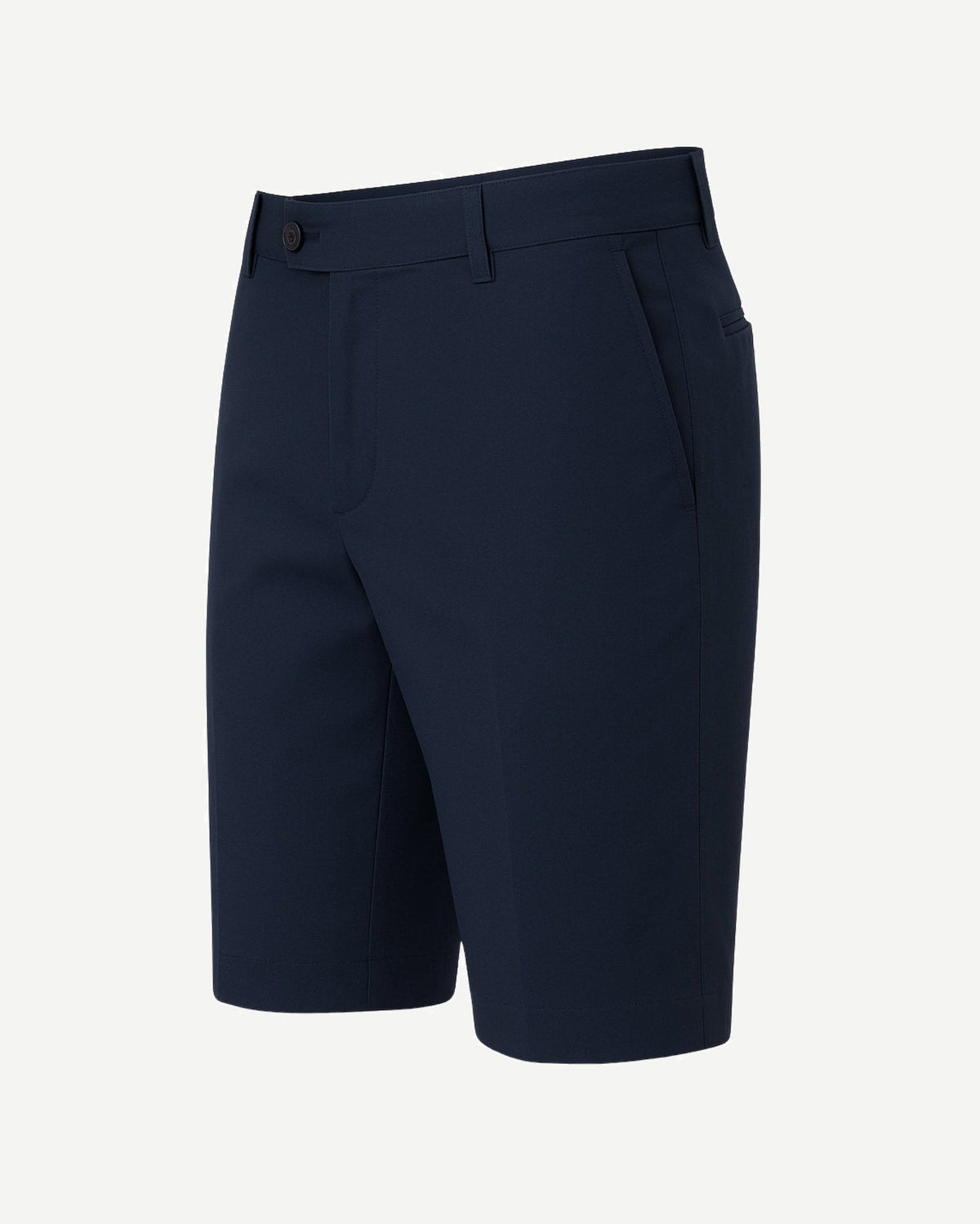 Tailory navy tailored shorts side view