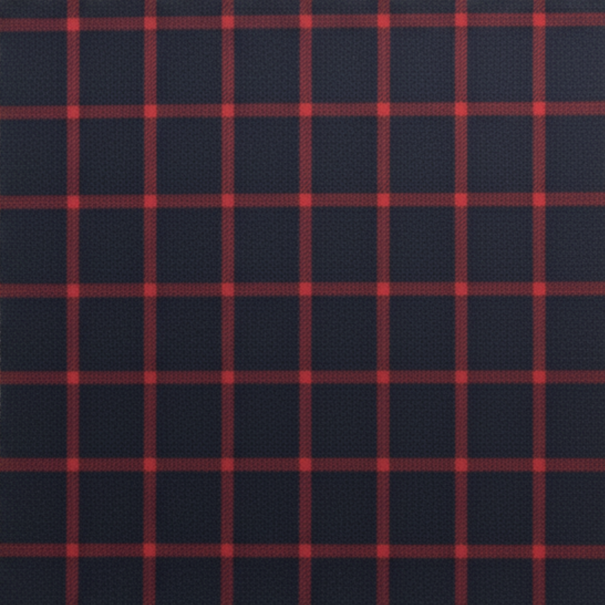Tailory navy/red windowpane wool fabric swatch