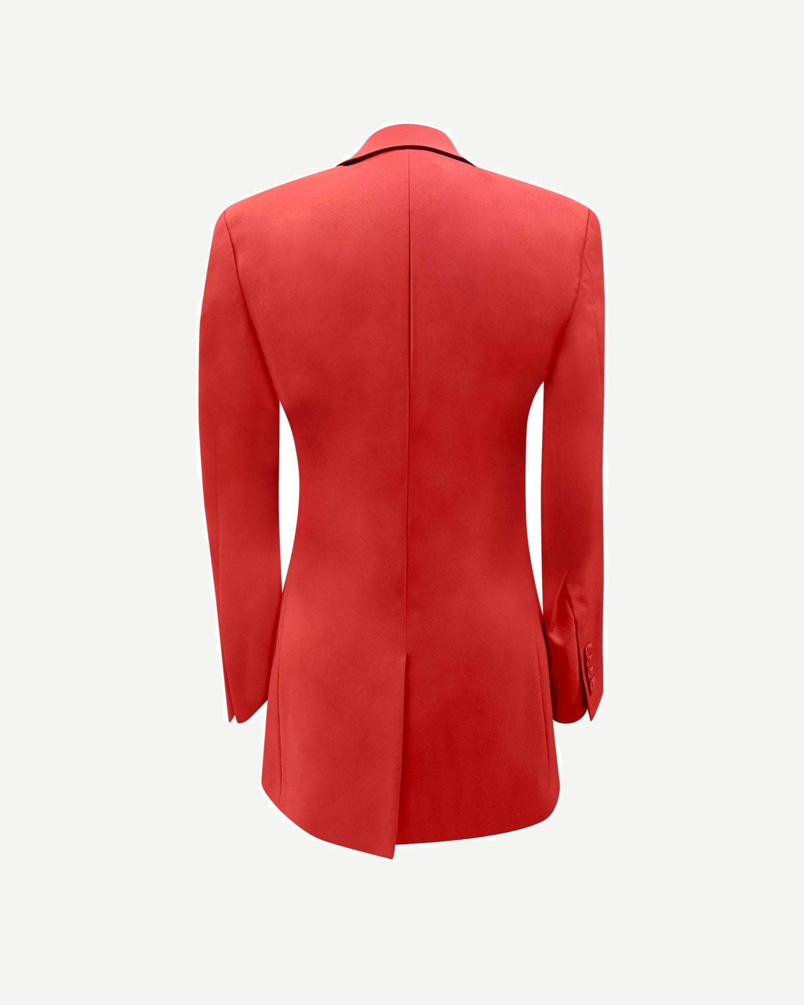 Tailory ruby red tailored blazer back view