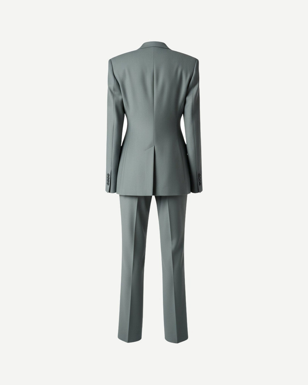 Tailory sage green suit set back view