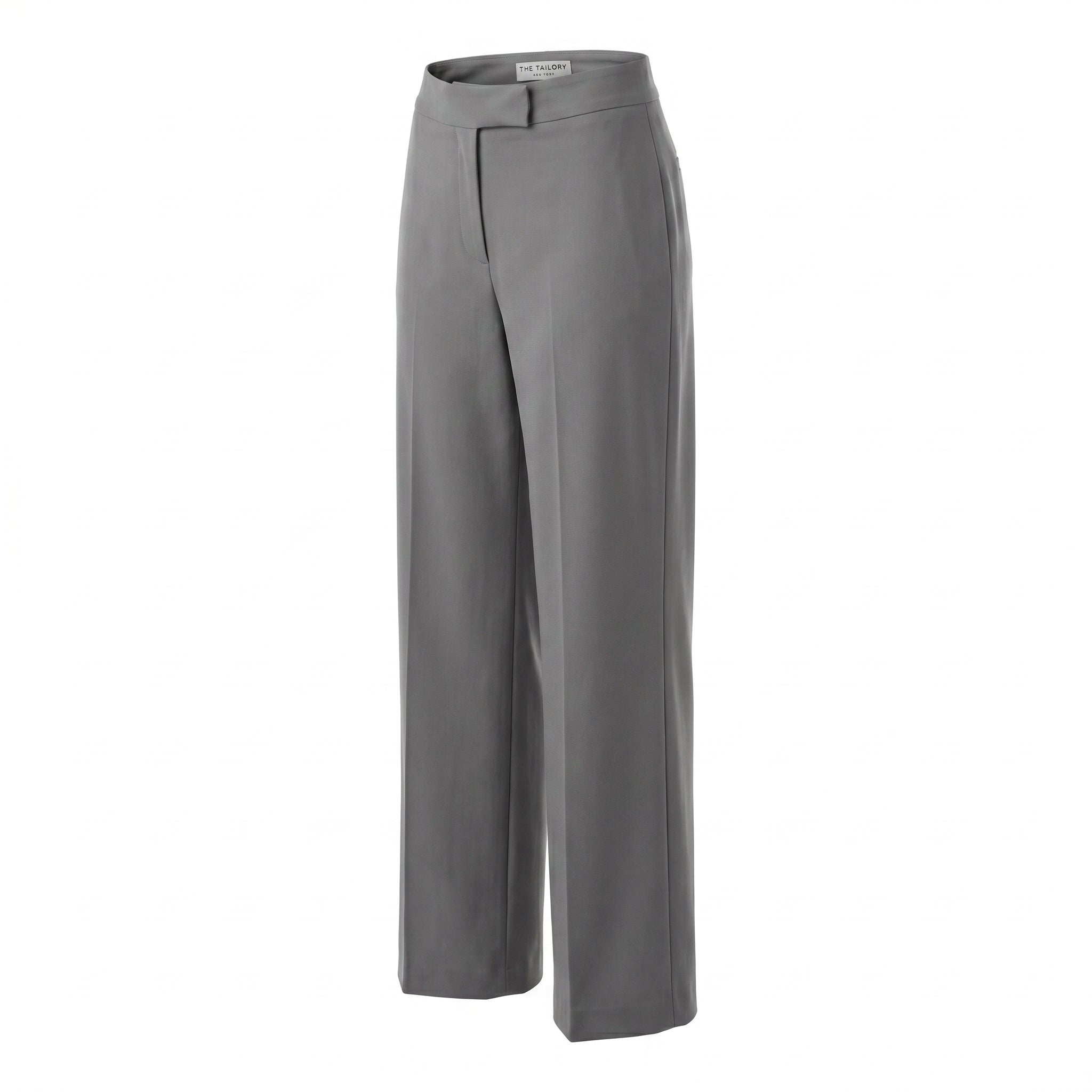 The Dailies Wide-Leg Trouser — three-quarter right view — The Tailory NYC, Director's Cut