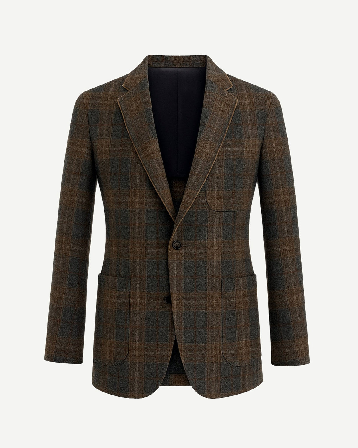 Pietra Sport Coat Grey Tan Unstructured Fit Artisan Details