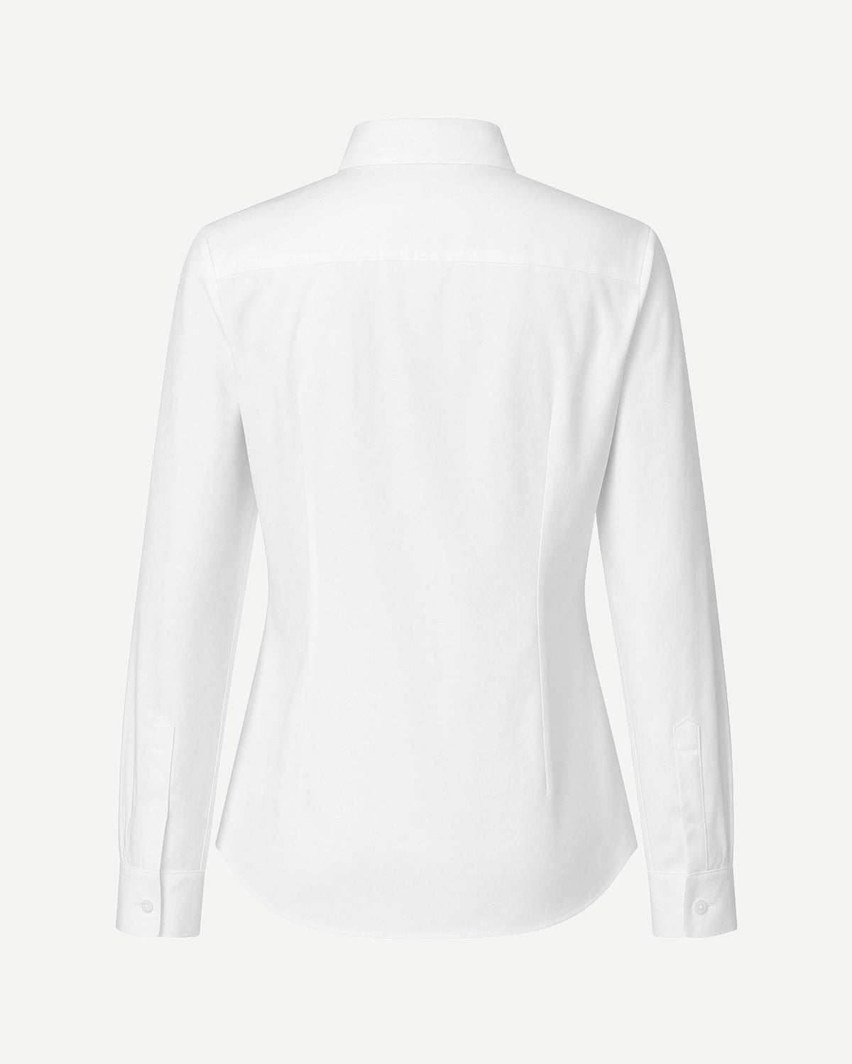 Tailory white Italian cotton poplin shirt back view