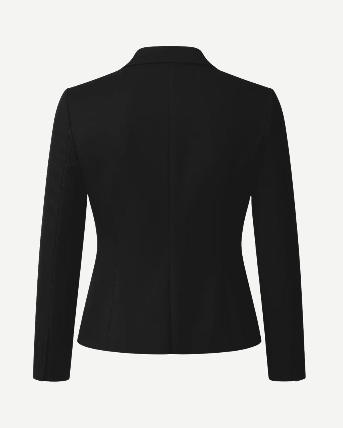 Tailory black wedding suit jacket tailored back view