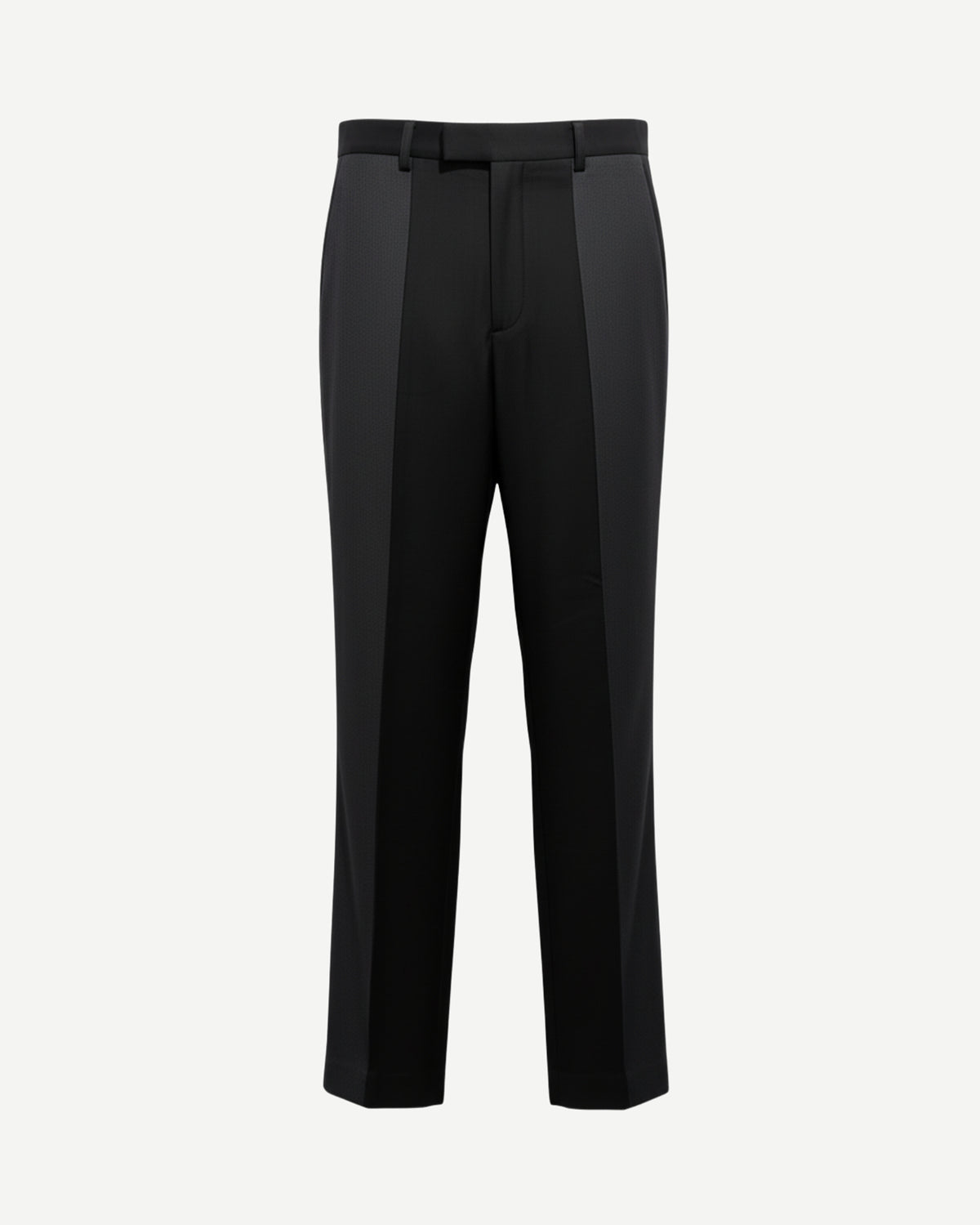 Tailory black/grey two-tone straight-leg trousers front view
