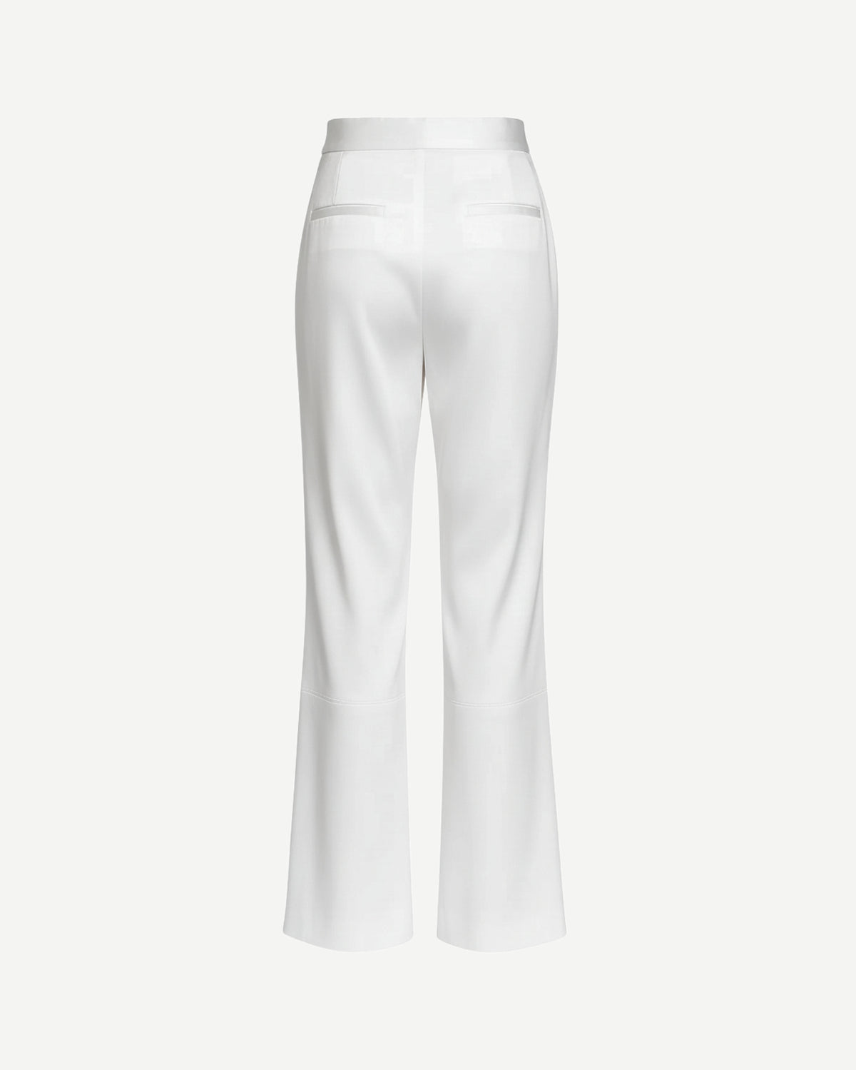 Tailory white wide-leg tailored trousers back view