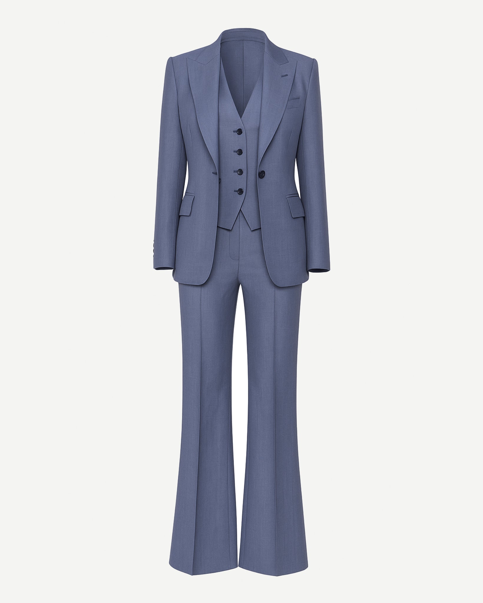 Women’s 3 - Piece Summer Suit Set | Oversized Blazer, Vest & Flared Pants - Suit Set - The Tailory New York