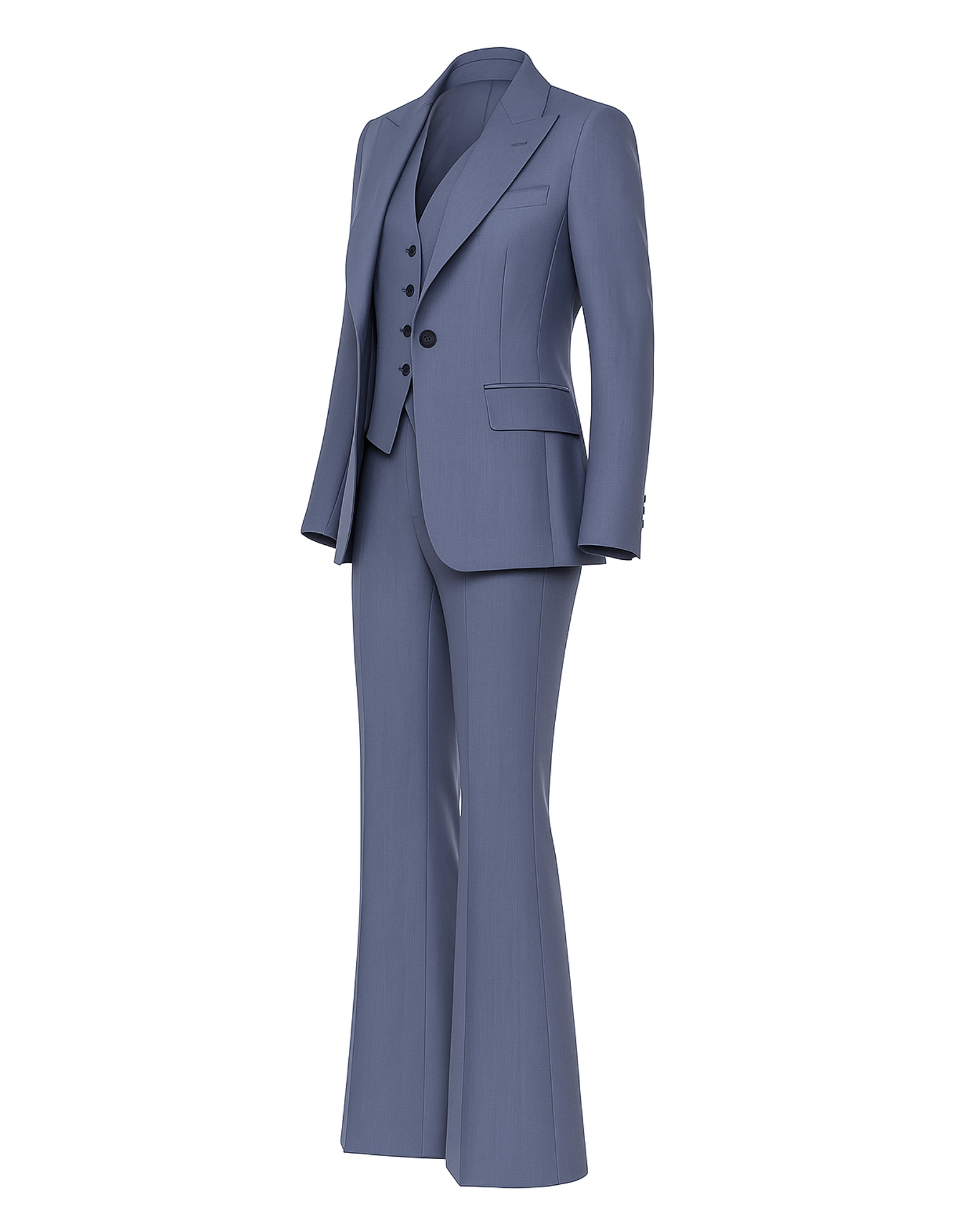 Women’s 3 - Piece Summer Suit Set | Oversized Blazer, Vest & Flared Pants - Suit Set - The Tailory New York