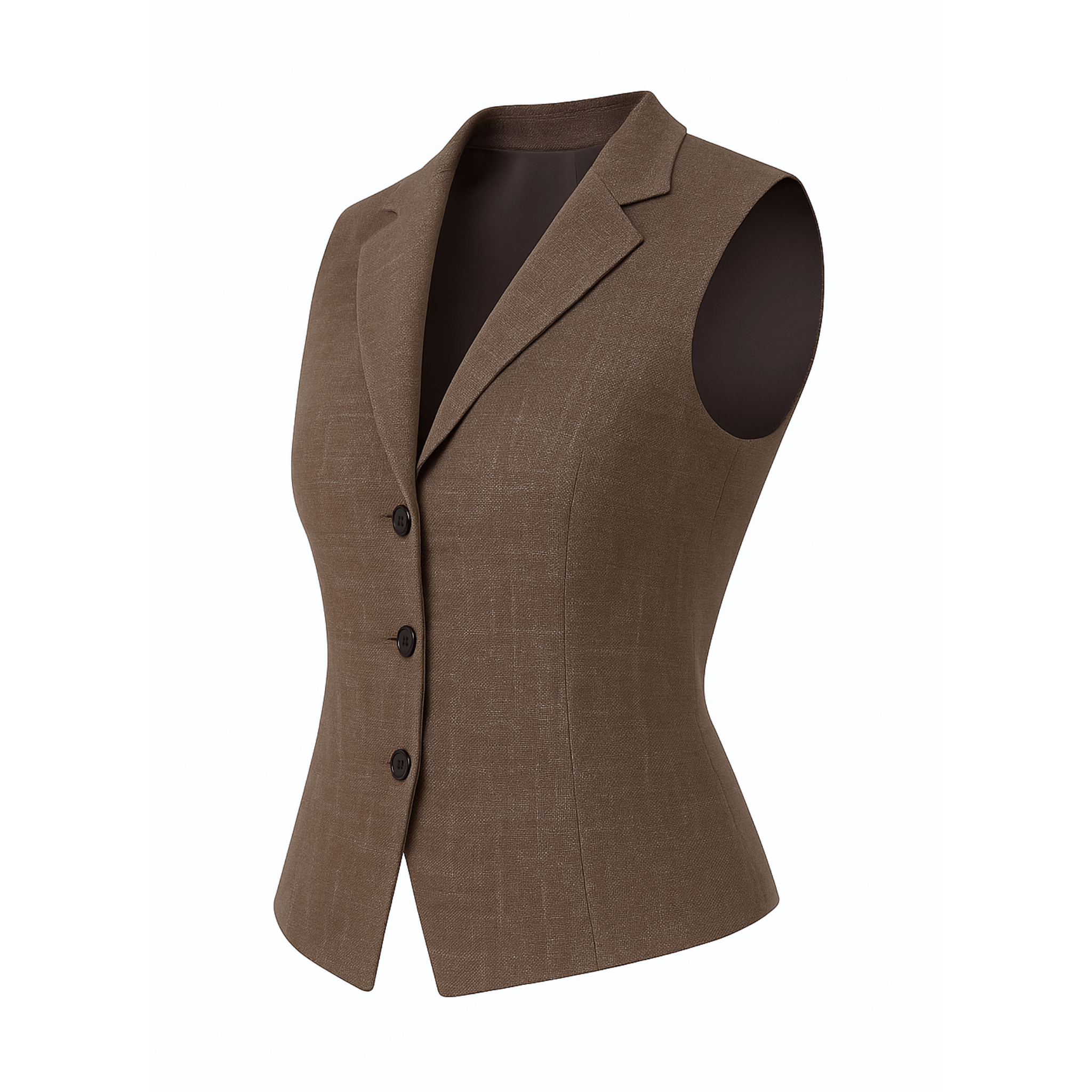 Women’s Tailored Vest Top | 3 - Button Front - Vest - The Tailory New York