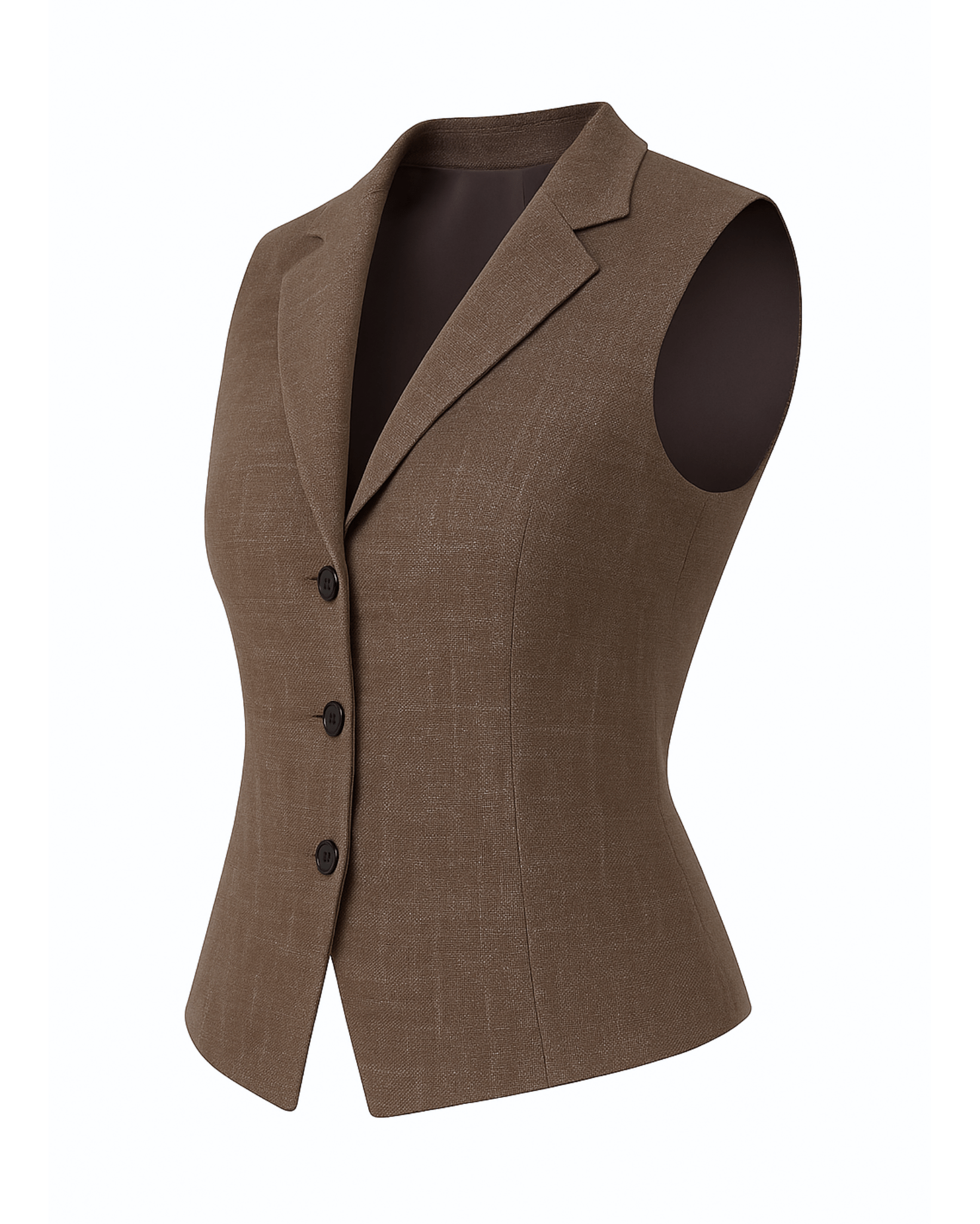Women’s Tailored Vest Top | 3 - Button Front - Vest - The Tailory New York