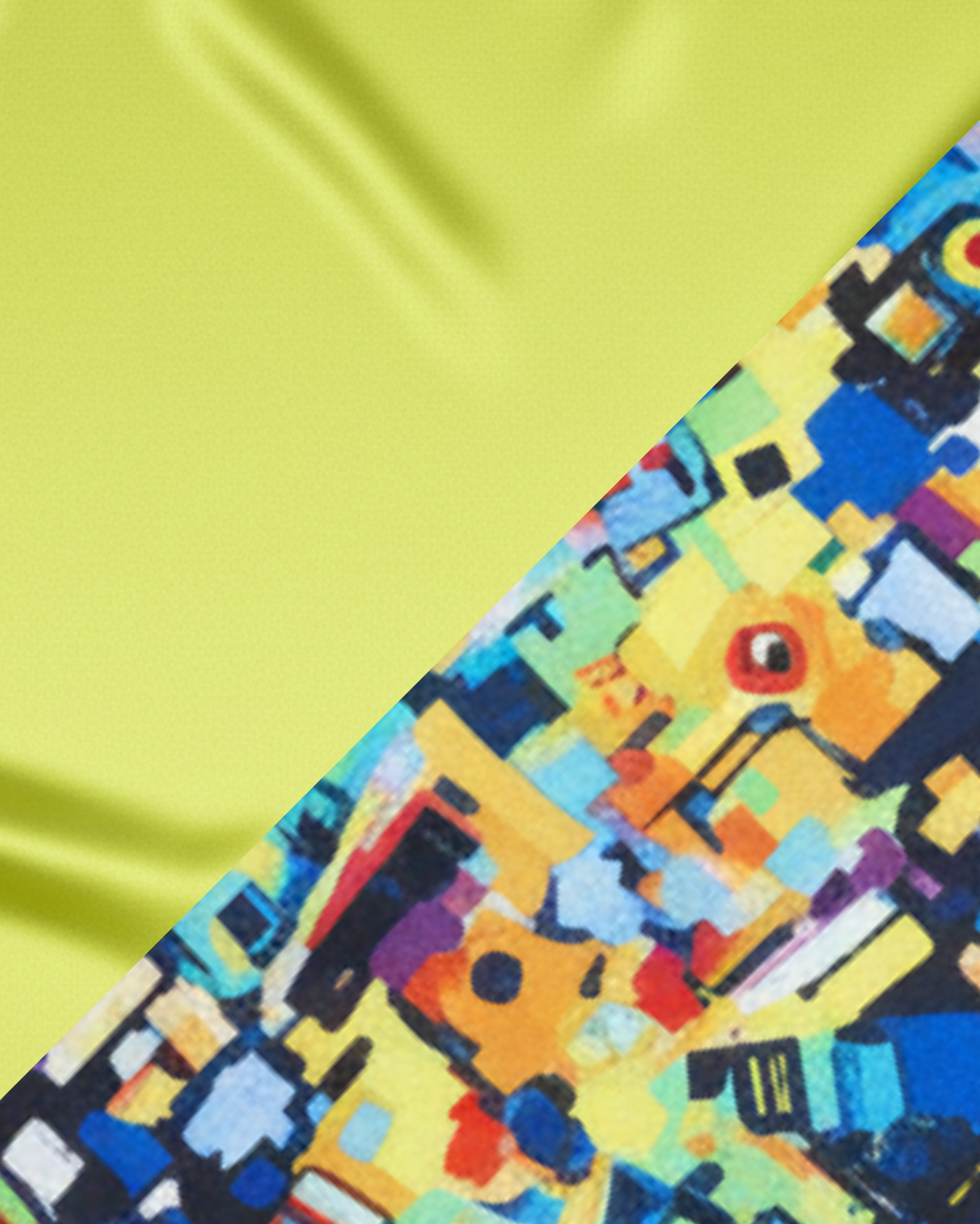 yellow_silk_color_block_asymmetrical_fabric_detail