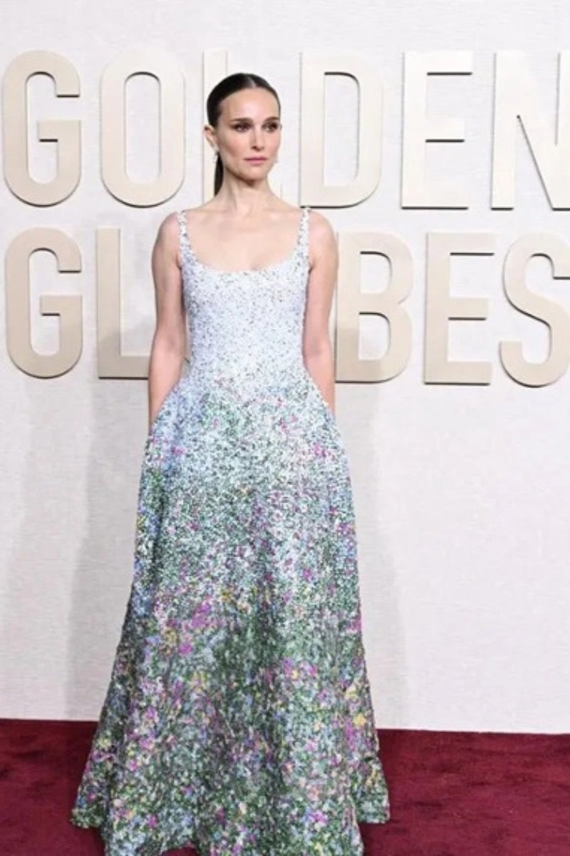 Natalie Portman at the 81st Annual Golden Globe Awards