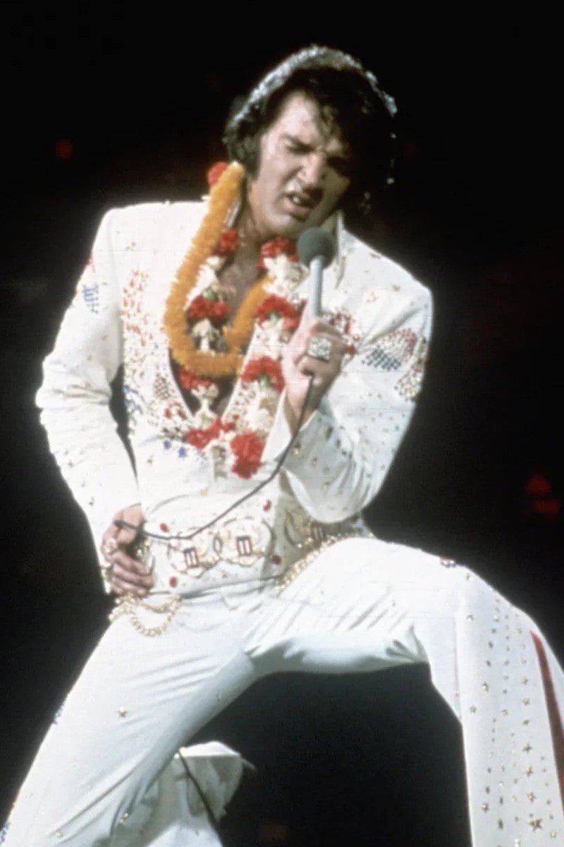 Elvis Presley during his historic "Aloha from Hawaii" concert